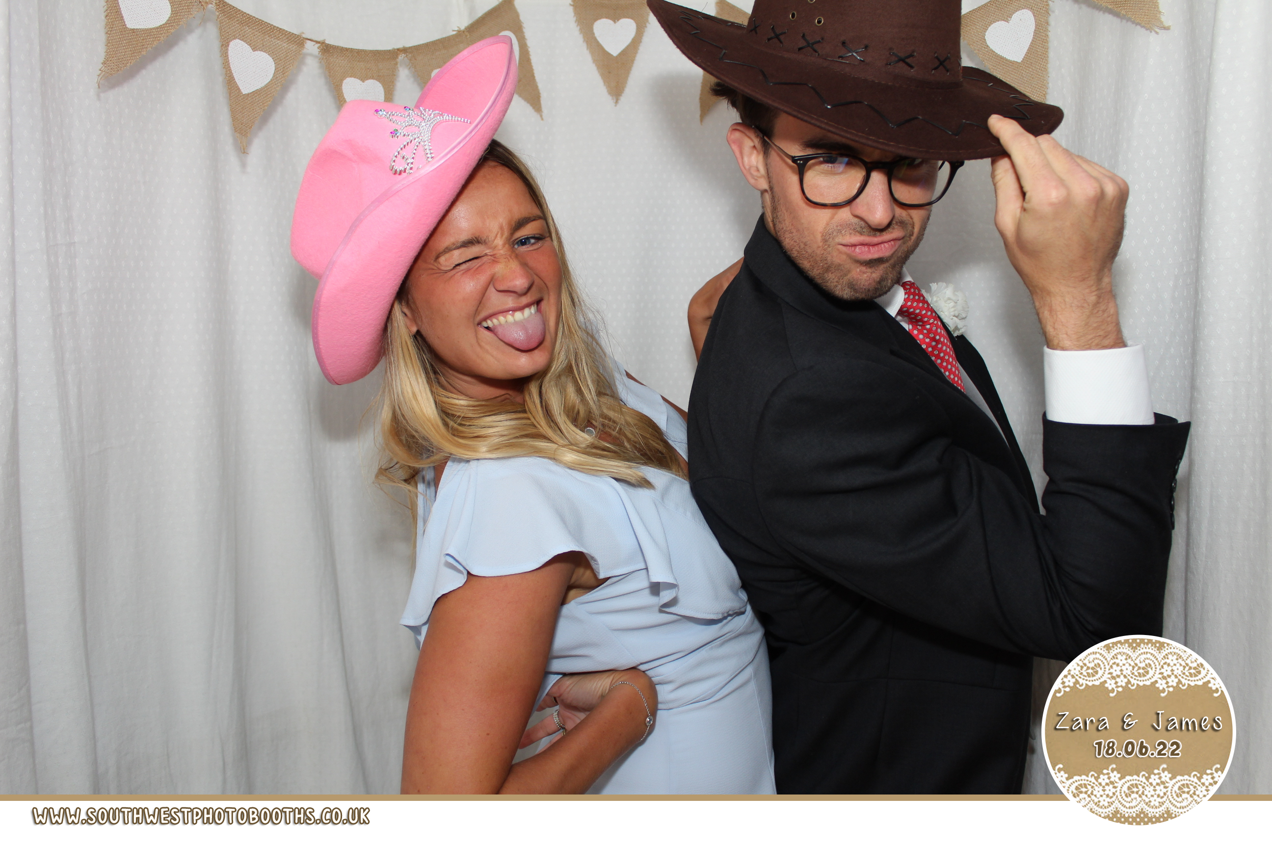 Zara and James | View more photos from the event at gallery.southwestphotobooths.co.uk/u/SWPB/Zara-and-James