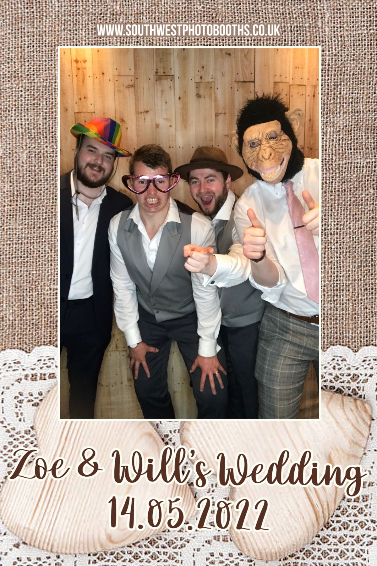 Zoe and Will | View more photos from the event at gallery.southwestphotobooths.co.uk/u/SWPB/Zoe-and-Will