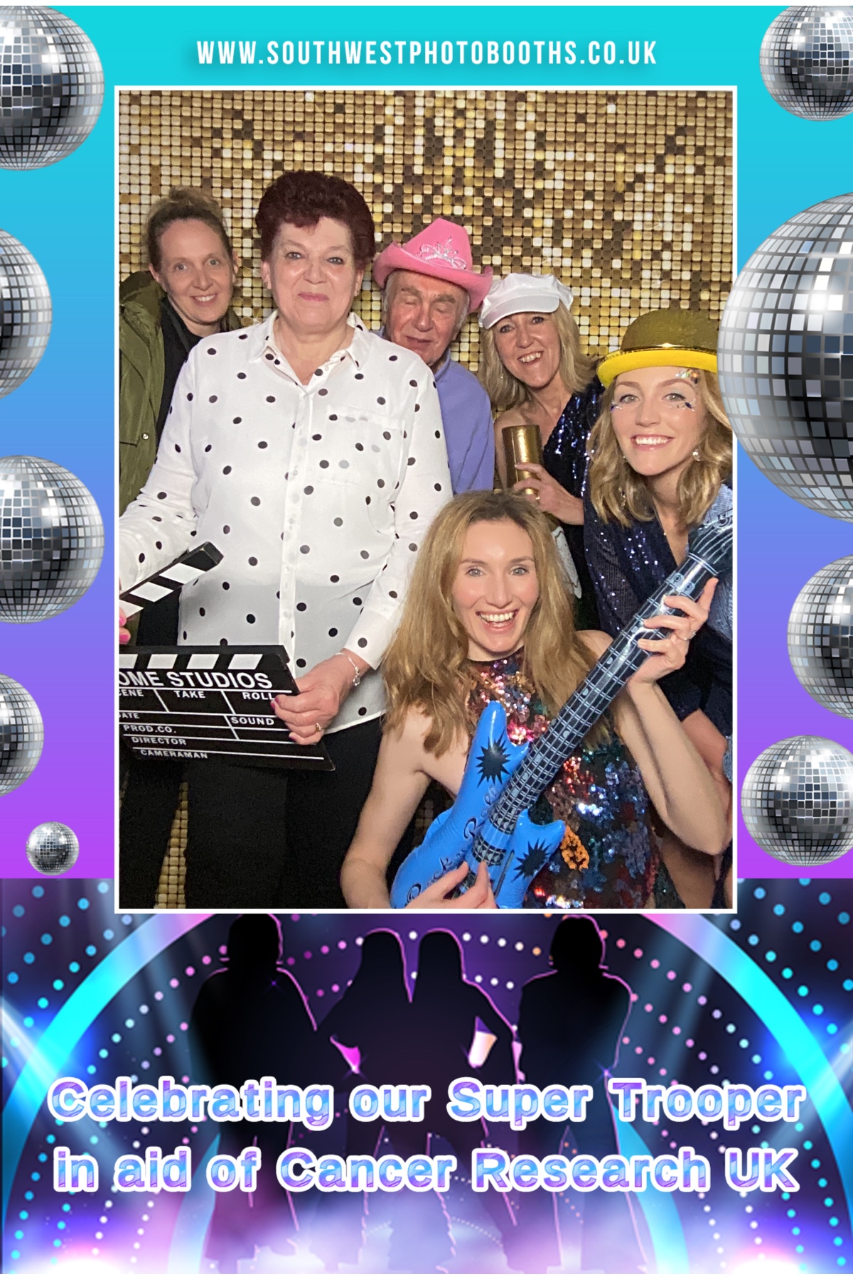 Celebrating Our Super Trooper in aid of Cancer Research UK | View more photos from the event at gallery.southwestphotobooths.co.uk/u/SWPB/Celebrating-Our-Super-Trooper-in-aid-of-Cancer-Research-UK