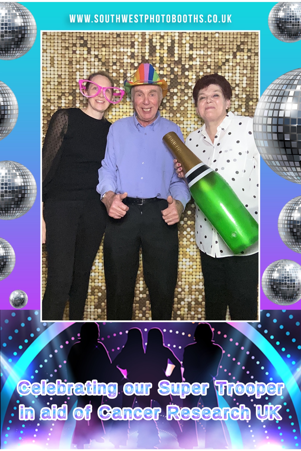 Celebrating Our Super Trooper in aid of Cancer Research UK | View more photos from the event at gallery.southwestphotobooths.co.uk/u/SWPB/Celebrating-Our-Super-Trooper-in-aid-of-Cancer-Research-UK