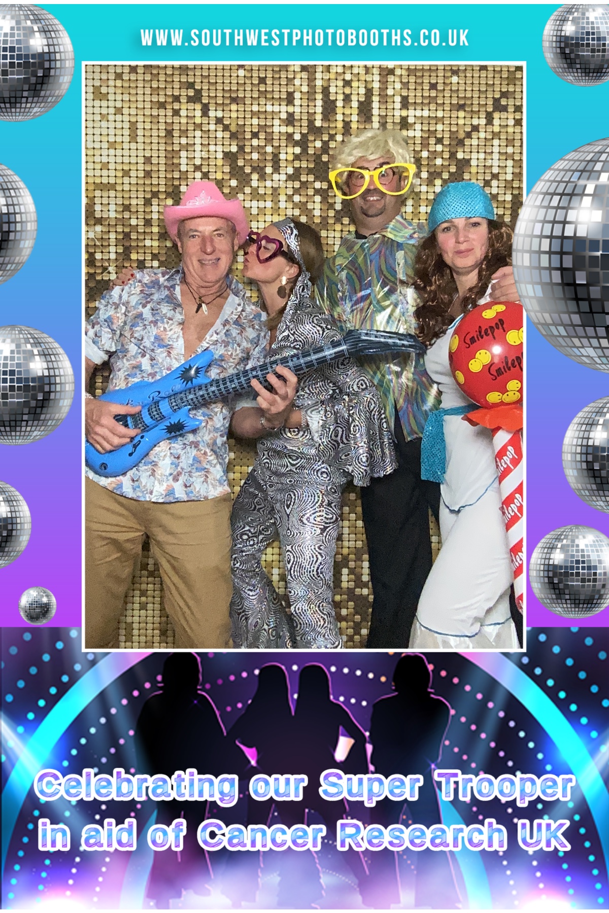 Celebrating Our Super Trooper in aid of Cancer Research UK | View more photos from the event at gallery.southwestphotobooths.co.uk/u/SWPB/Celebrating-Our-Super-Trooper-in-aid-of-Cancer-Research-UK