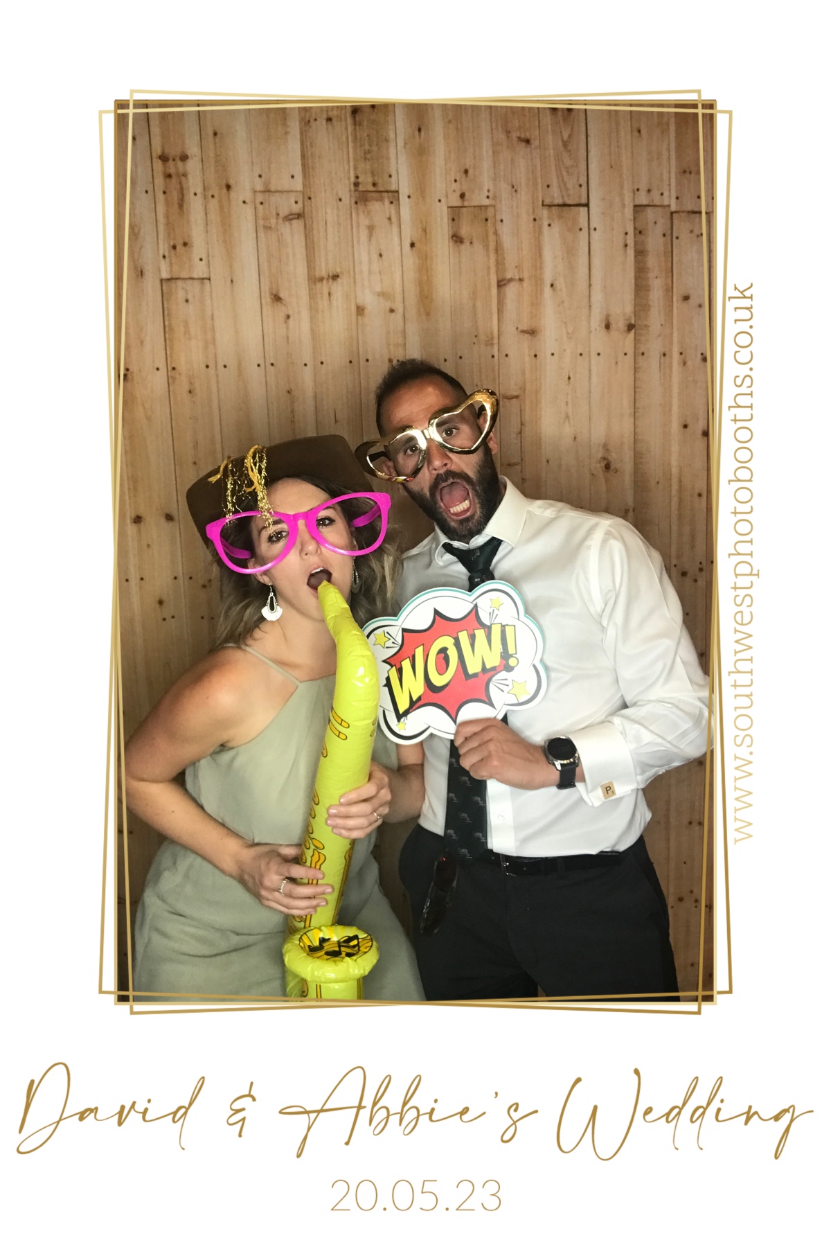 David and Abbie | View more photos from the event at gallery.southwestphotobooths.co.uk/u/SWPB/David-and-Abbie