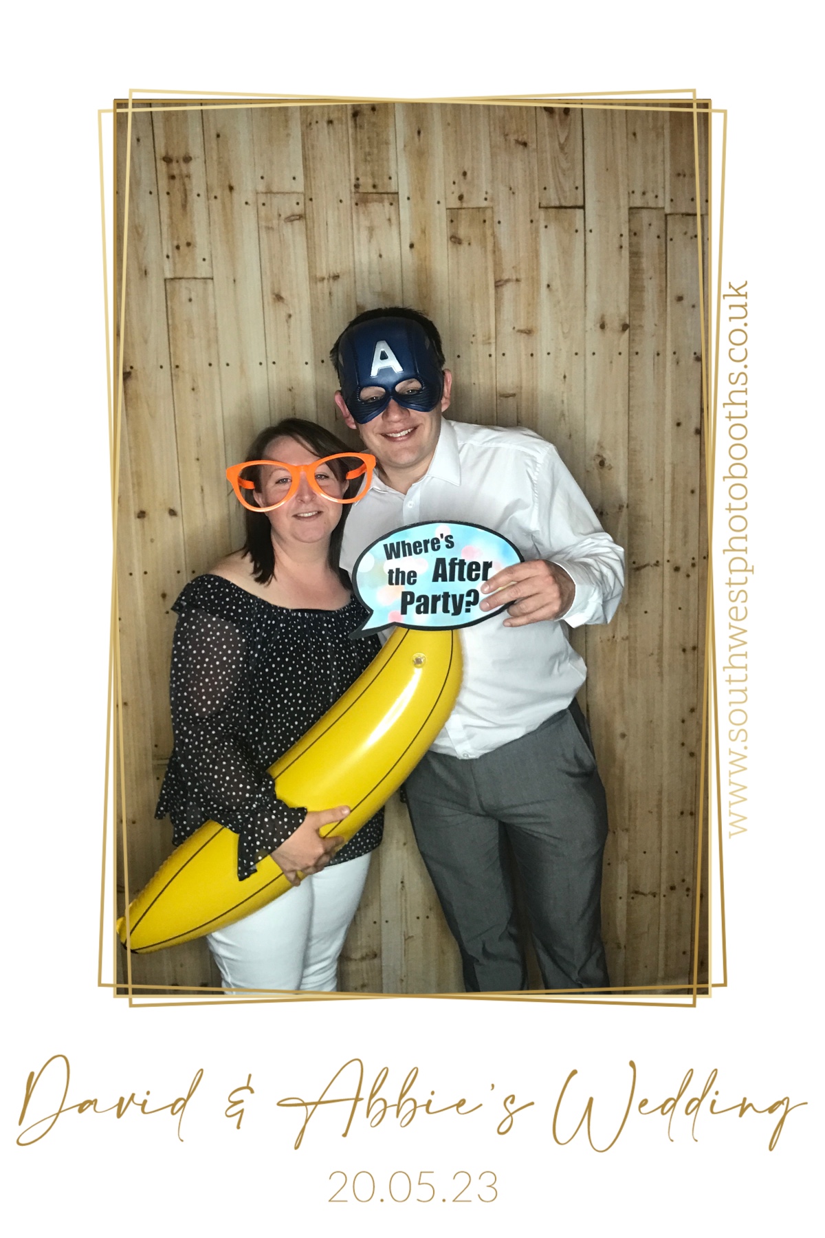 David and Abbie | View more photos from the event at gallery.southwestphotobooths.co.uk/u/SWPB/David-and-Abbie