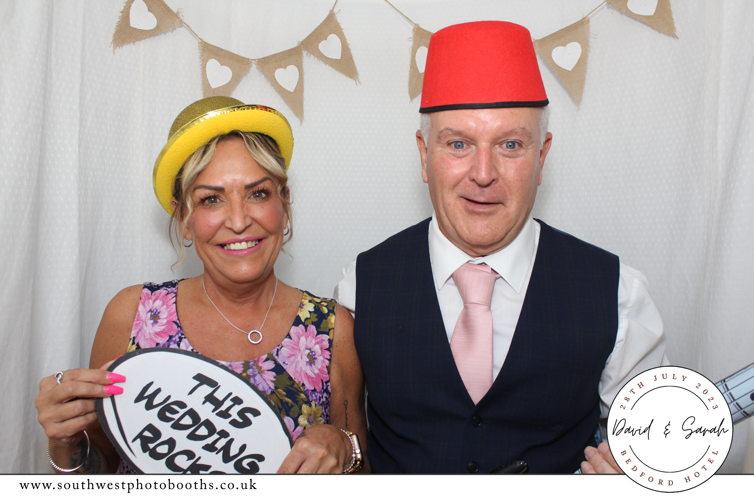 David and Sarah's Wedding | View more photos from the event at gallery.southwestphotobooths.co.uk/u/SWPB/David-and-Sarahs-Wedding