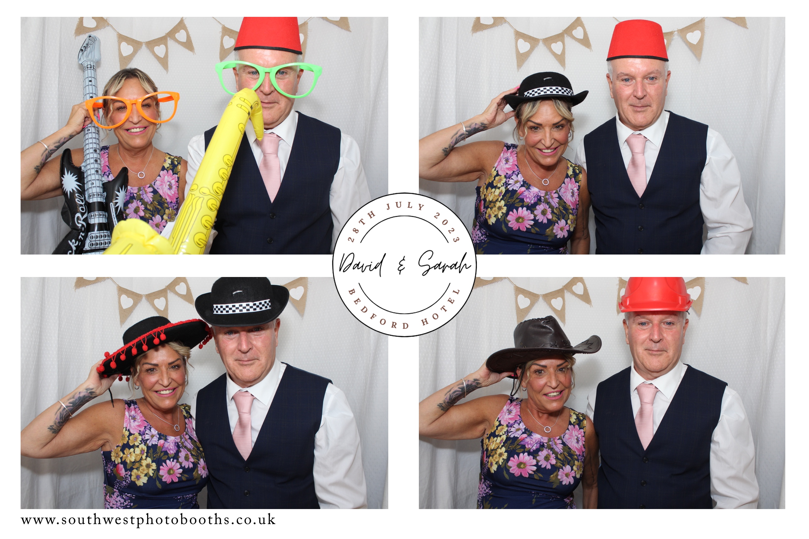 David and Sarah's Wedding | View more photos from the event at gallery.southwestphotobooths.co.uk/u/SWPB/David-and-Sarahs-Wedding