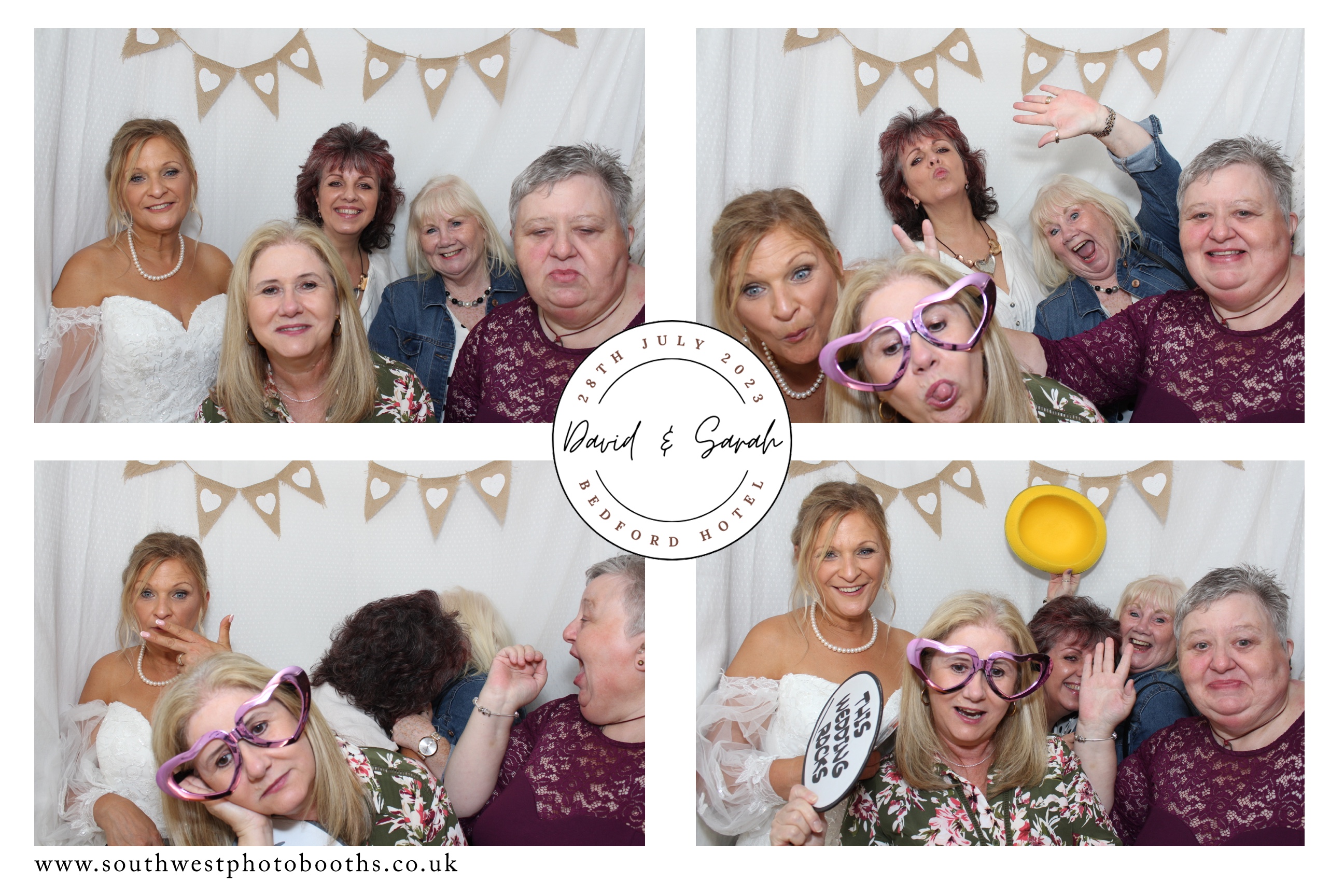 David and Sarah's Wedding | View more photos from the event at gallery.southwestphotobooths.co.uk/u/SWPB/David-and-Sarahs-Wedding