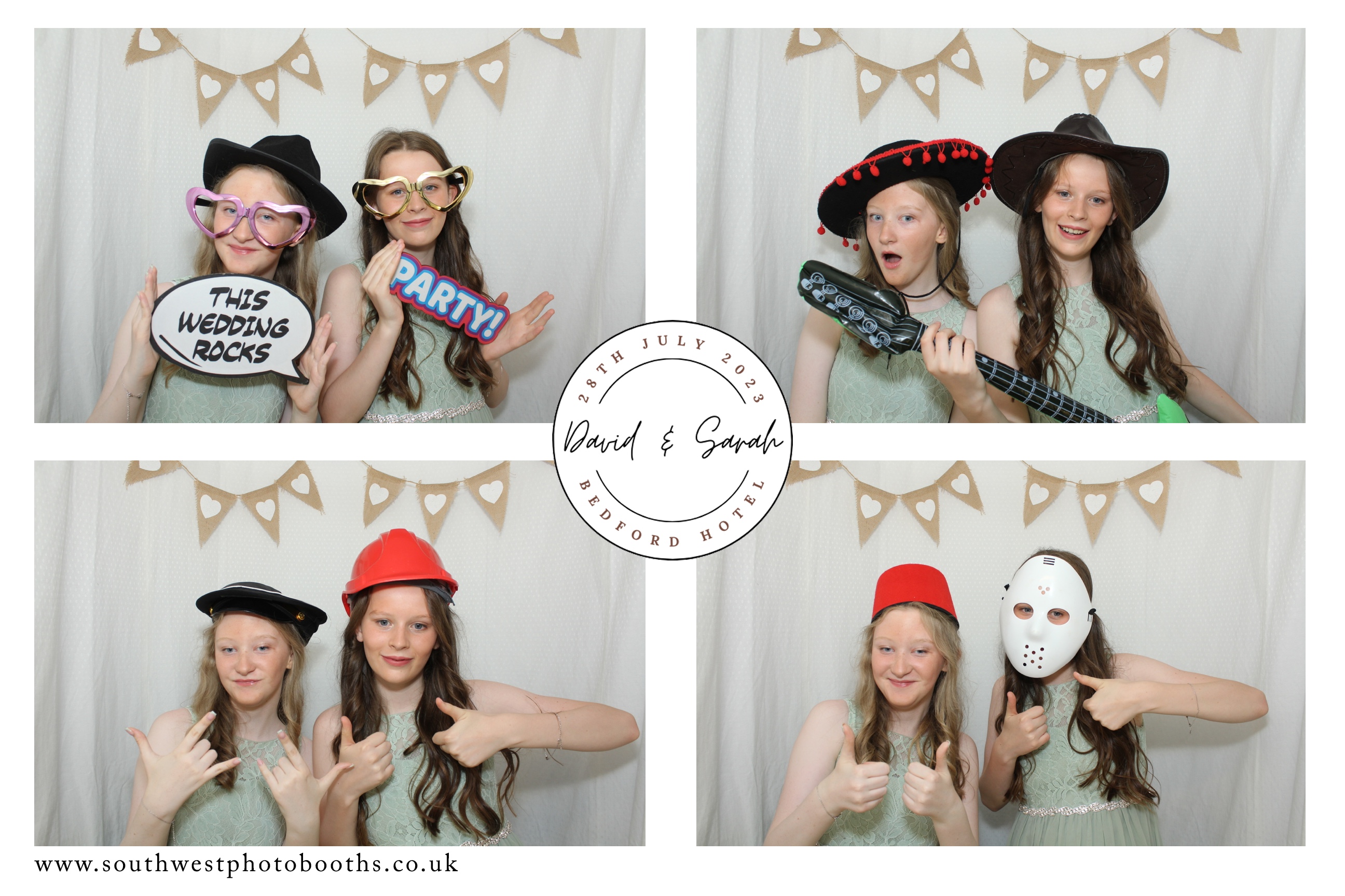 David and Sarah's Wedding | View more photos from the event at gallery.southwestphotobooths.co.uk/u/SWPB/David-and-Sarahs-Wedding