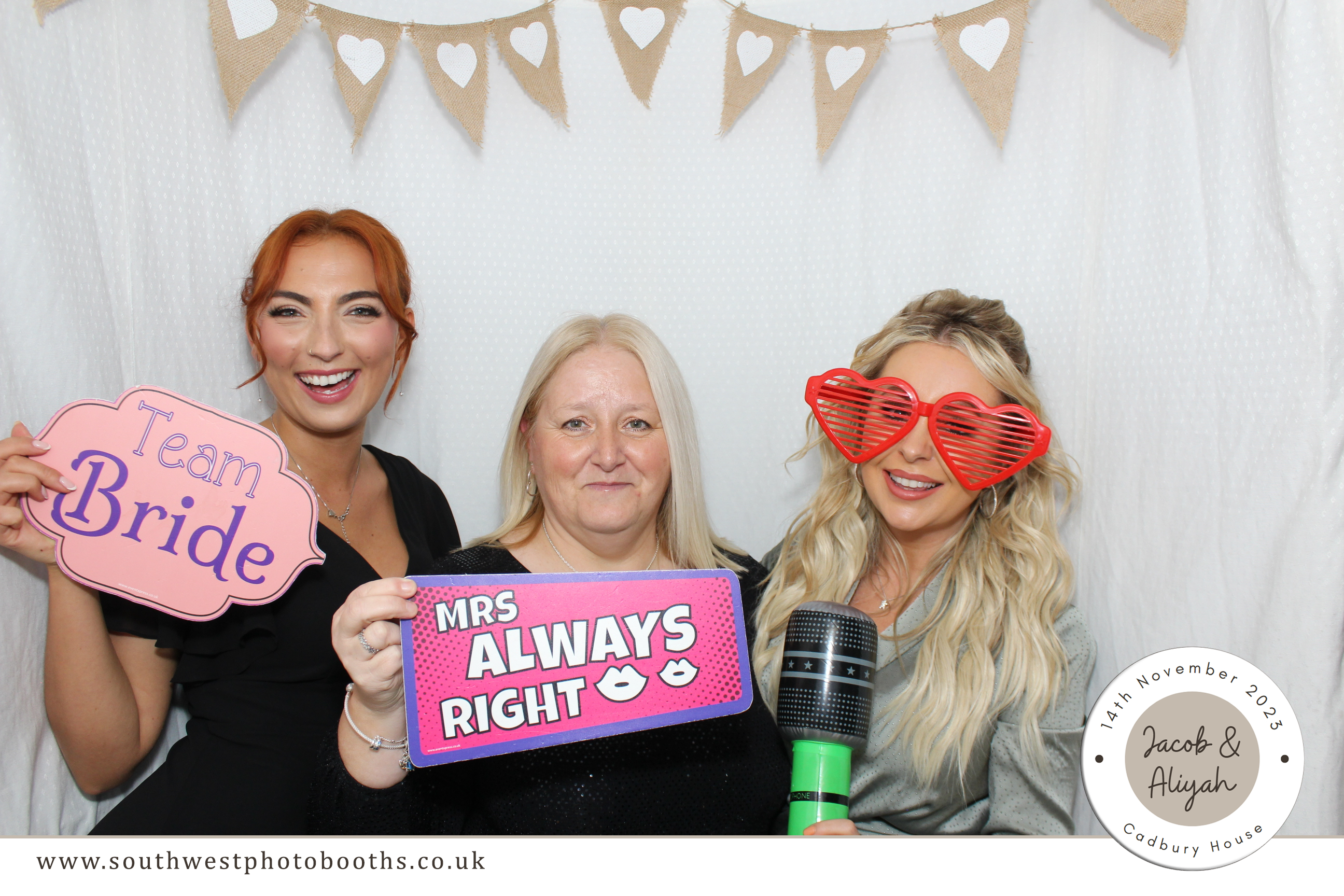 Jacob & Aliyah | View more photos from the event at gallery.southwestphotobooths.co.uk/u/SWPB/Jacob-Aliyah