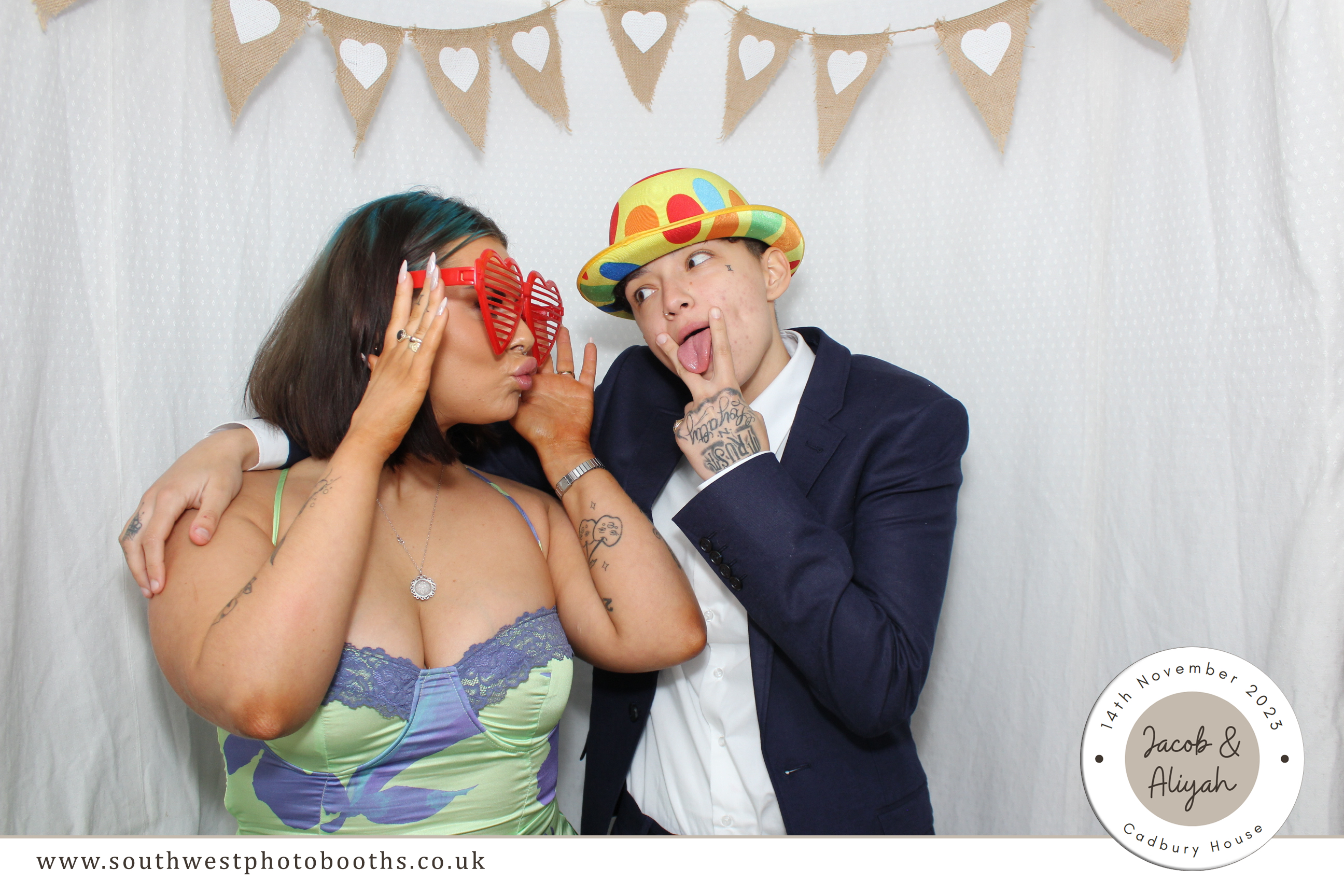 Jacob & Aliyah | View more photos from the event at gallery.southwestphotobooths.co.uk/u/SWPB/Jacob-Aliyah
