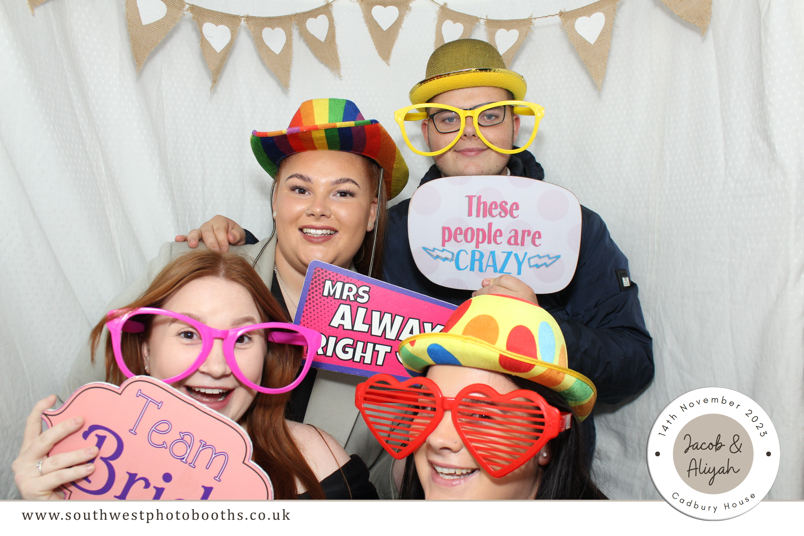 Jacob & Aliyah | View more photos from the event at gallery.southwestphotobooths.co.uk/u/SWPB/Jacob-Aliyah