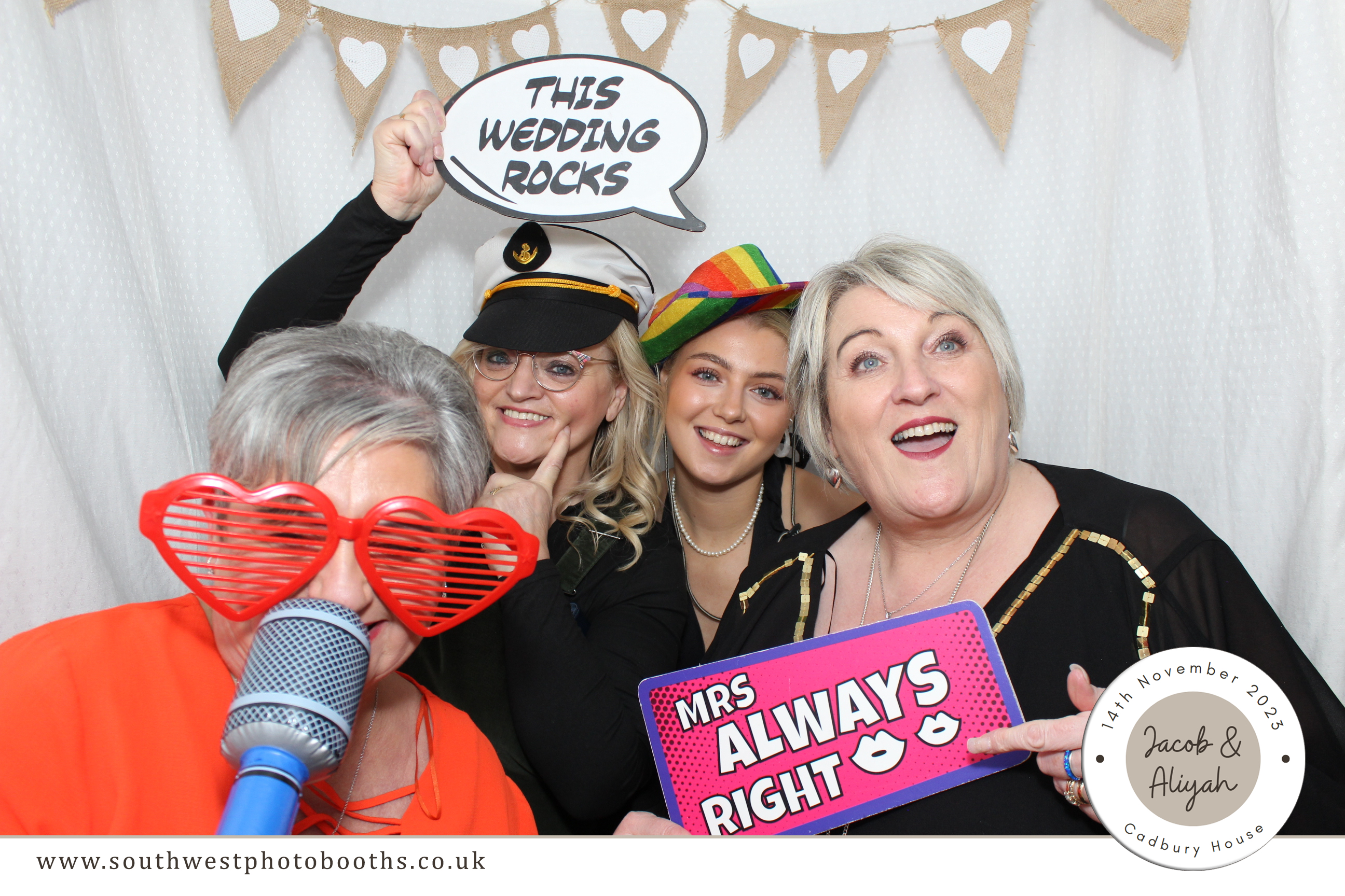 Jacob & Aliyah | View more photos from the event at gallery.southwestphotobooths.co.uk/u/SWPB/Jacob-Aliyah