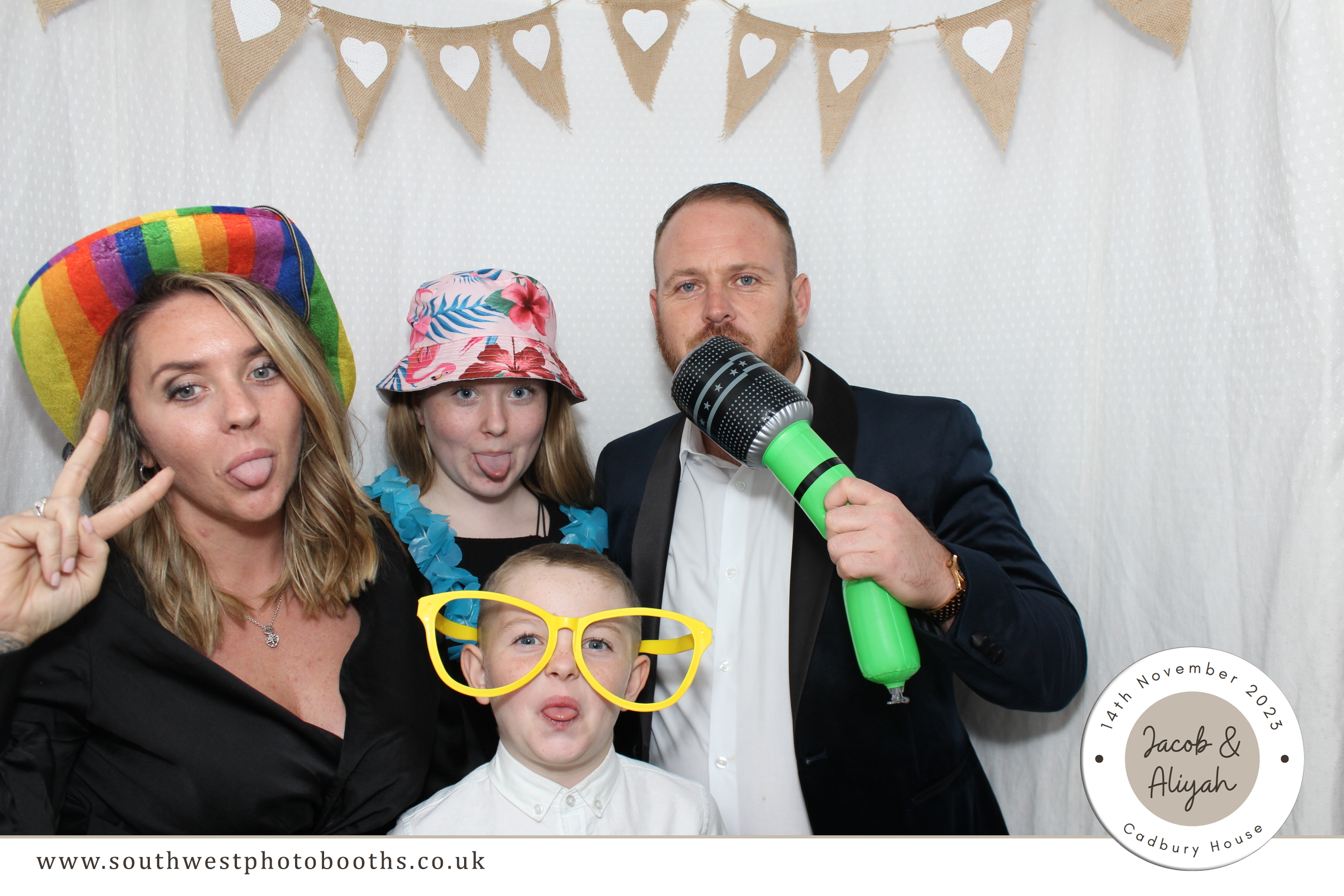 Jacob & Aliyah | View more photos from the event at gallery.southwestphotobooths.co.uk/u/SWPB/Jacob-Aliyah