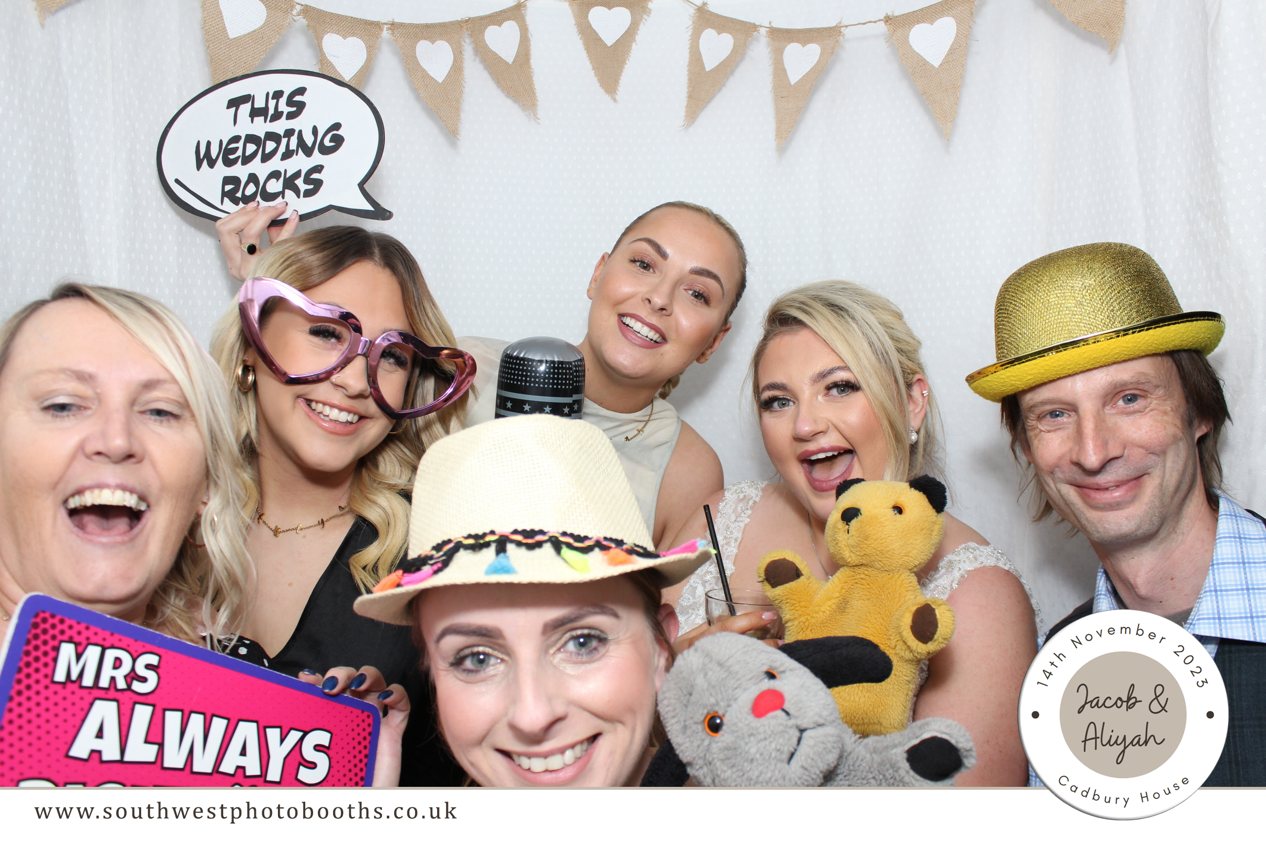 Jacob & Aliyah | View more photos from the event at gallery.southwestphotobooths.co.uk/u/SWPB/Jacob-Aliyah
