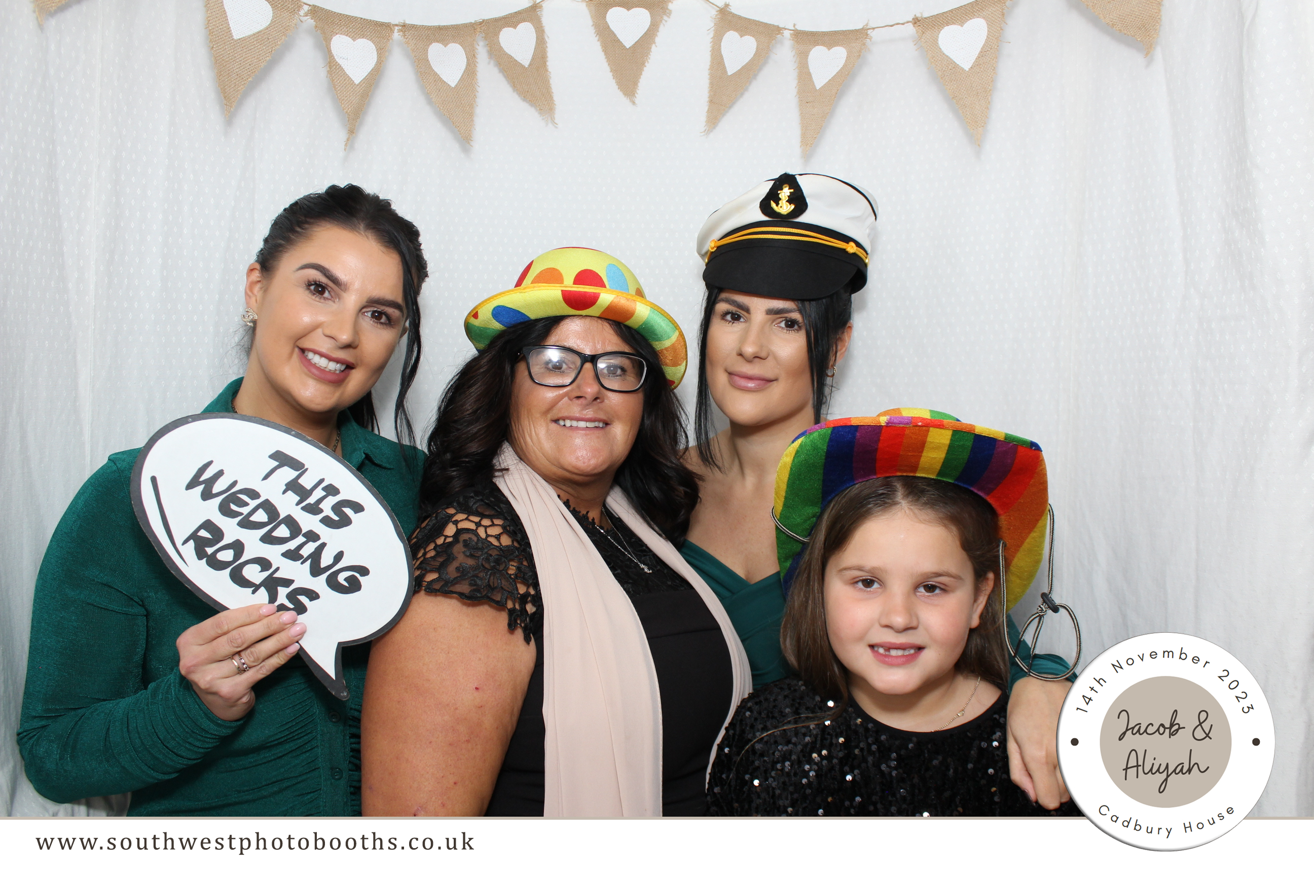 Jacob & Aliyah | View more photos from the event at gallery.southwestphotobooths.co.uk/u/SWPB/Jacob-Aliyah