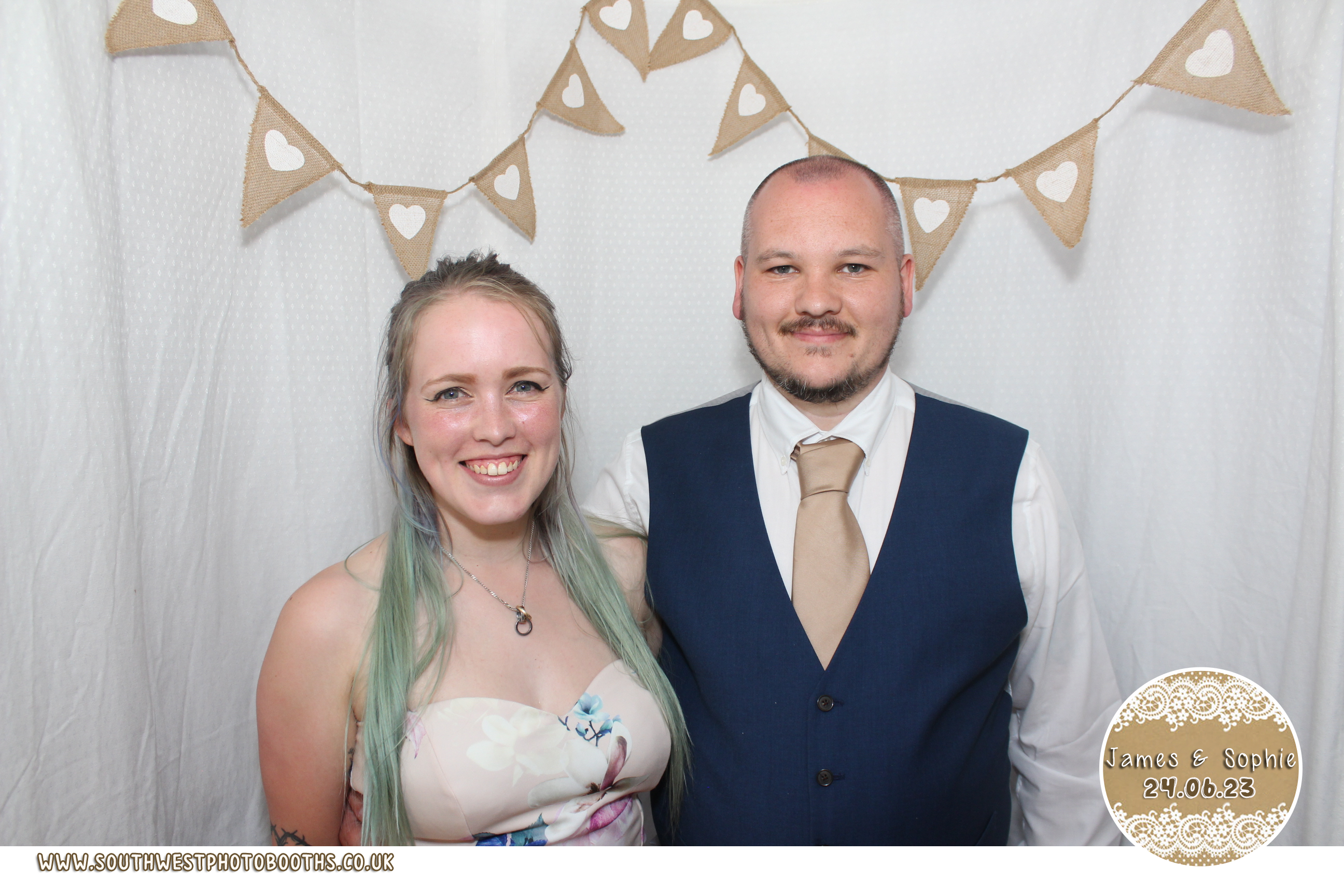 James and Sophie | View more photos from the event at gallery.southwestphotobooths.co.uk/u/SWPB/James-and-Sophie