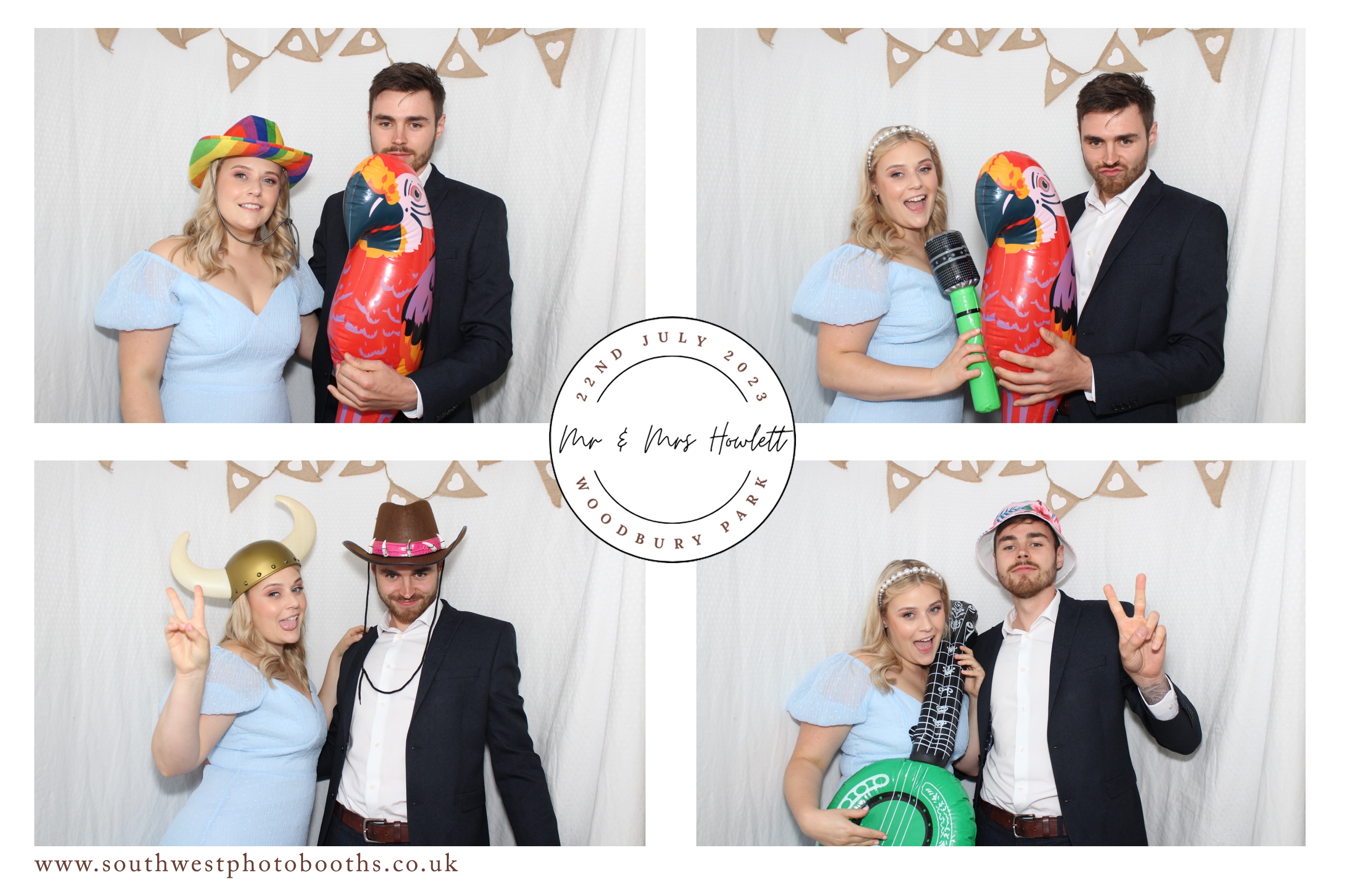 Mr & Mrs Howlett | View more photos from the event at gallery.southwestphotobooths.co.uk/u/SWPB/Mr-Mrs-Howlett