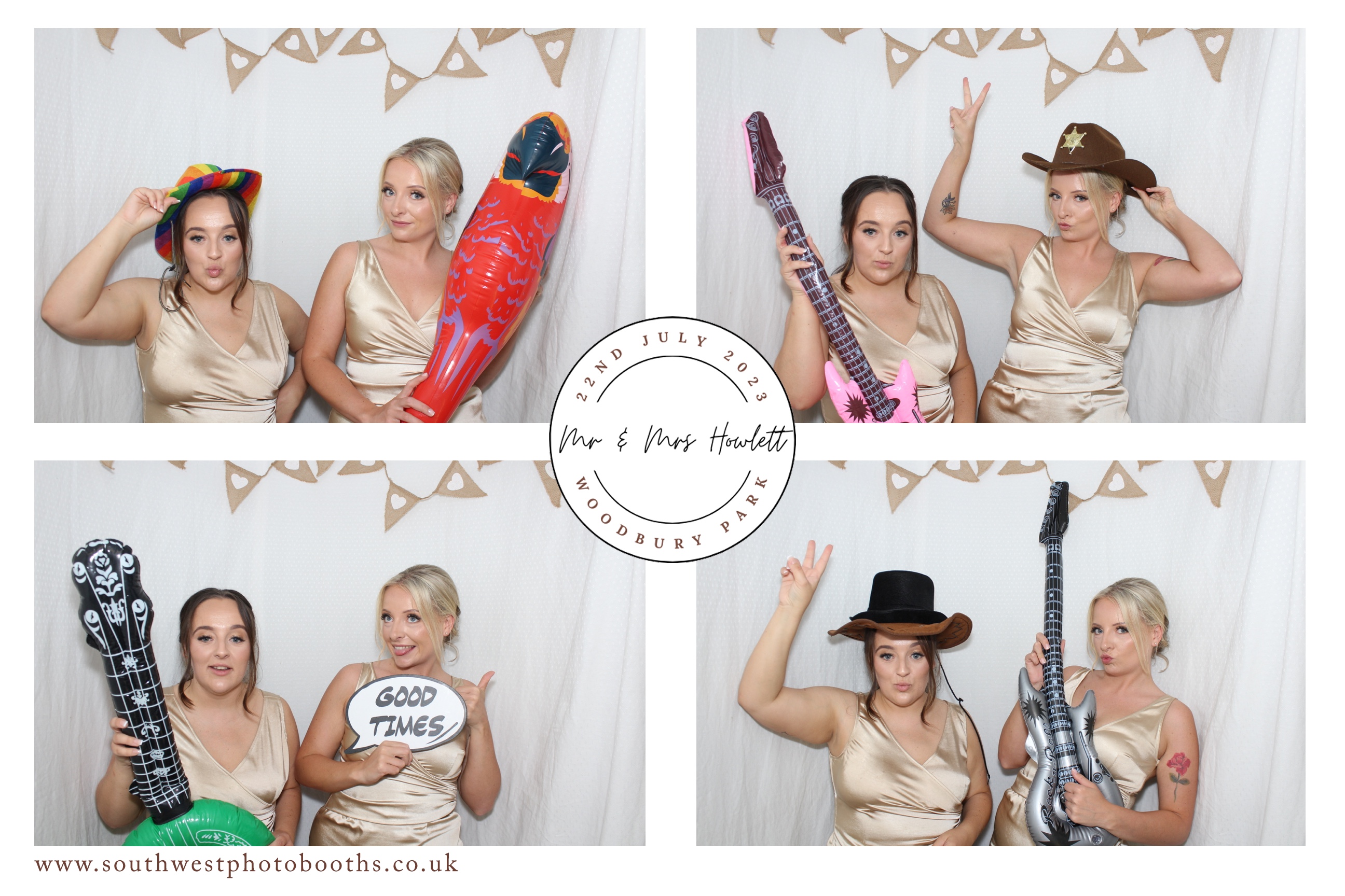 Mr & Mrs Howlett | View more photos from the event at gallery.southwestphotobooths.co.uk/u/SWPB/Mr-Mrs-Howlett