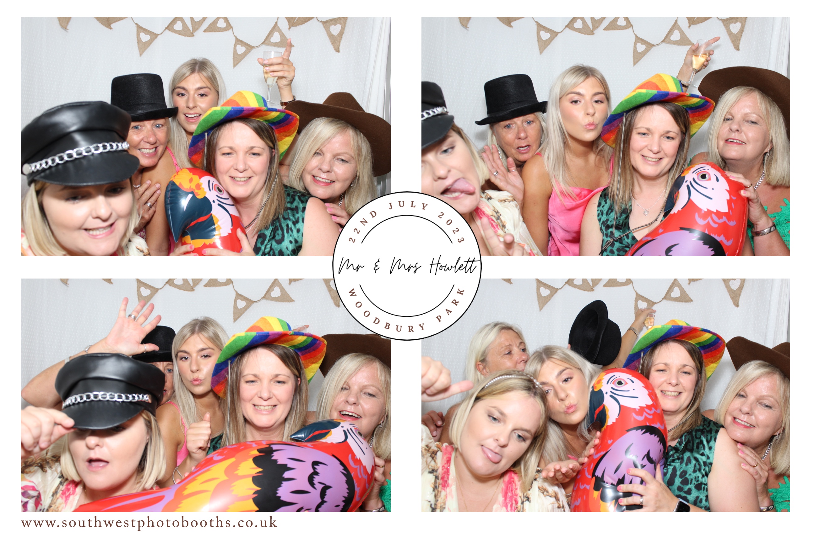 Mr & Mrs Howlett | View more photos from the event at gallery.southwestphotobooths.co.uk/u/SWPB/Mr-Mrs-Howlett