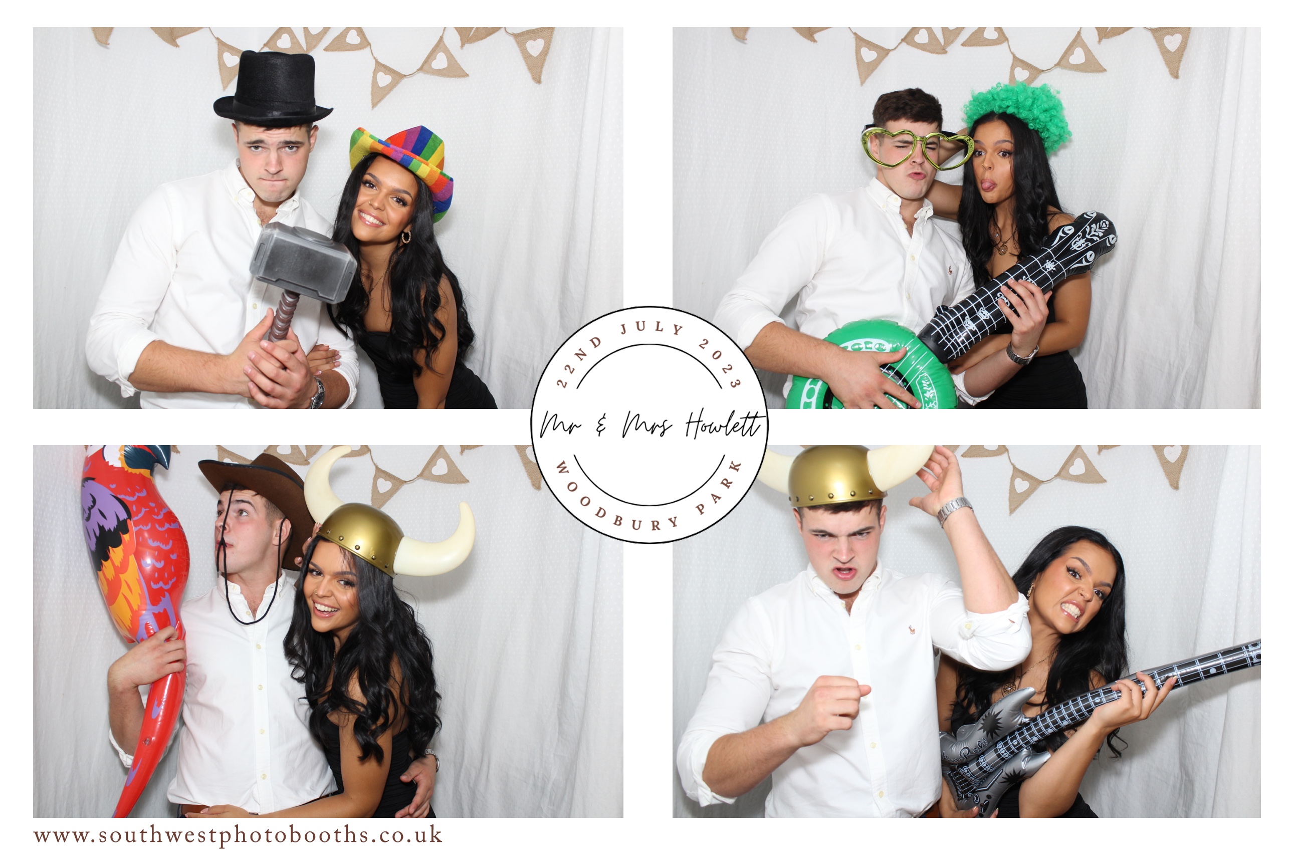 Mr & Mrs Howlett | View more photos from the event at gallery.southwestphotobooths.co.uk/u/SWPB/Mr-Mrs-Howlett