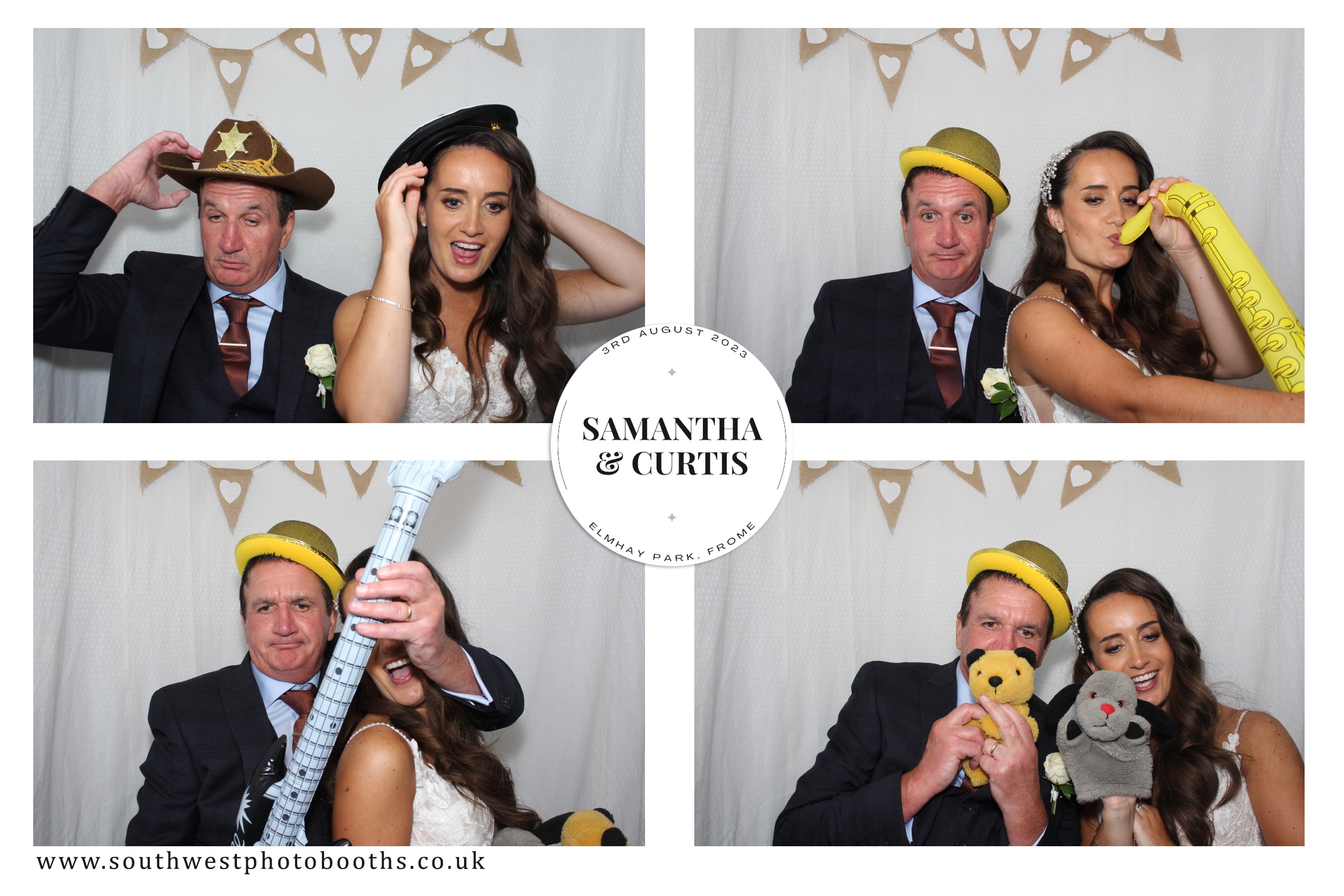 Samantha and Curtis | View more photos from the event at gallery.southwestphotobooths.co.uk/u/SWPB/Samantha-and-Curtis