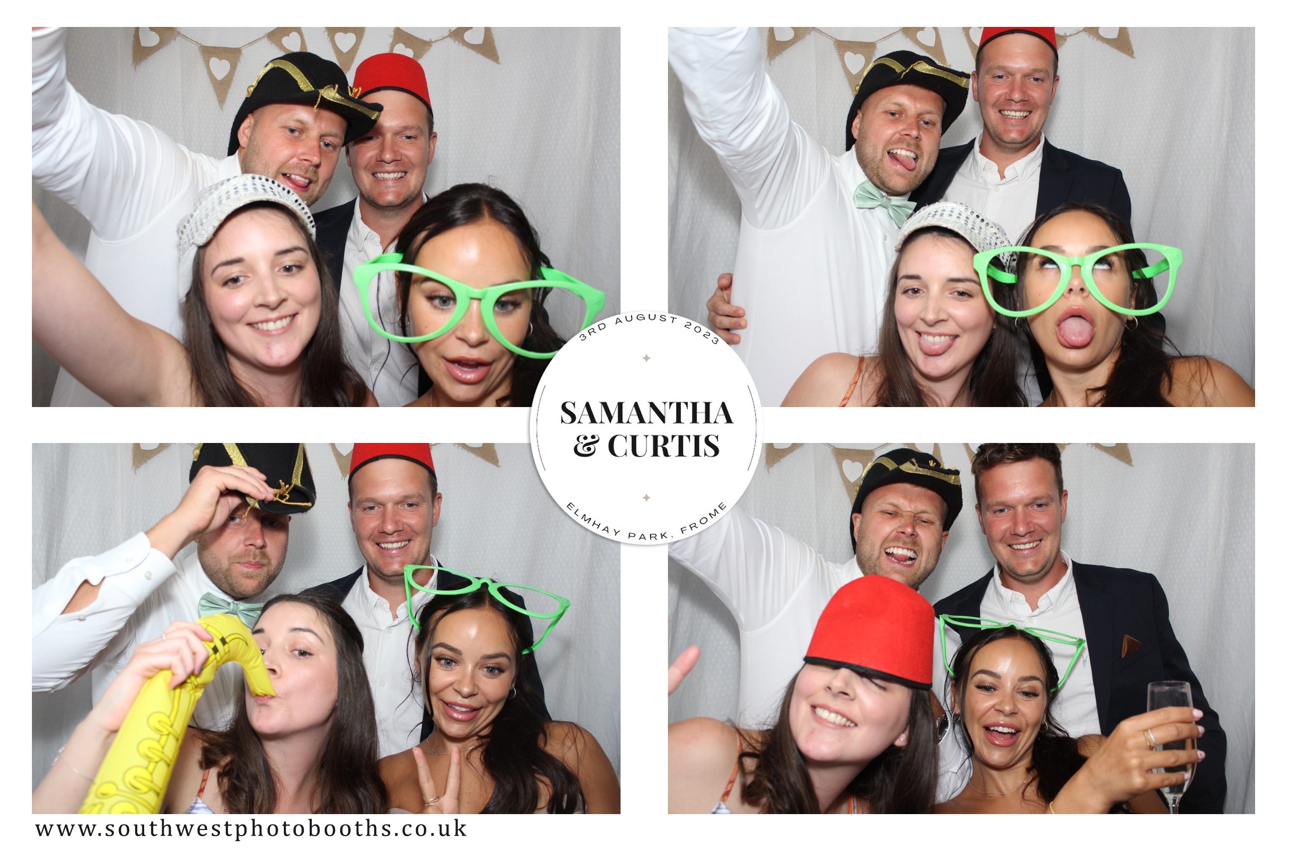 Samantha and Curtis | View more photos from the event at gallery.southwestphotobooths.co.uk/u/SWPB/Samantha-and-Curtis