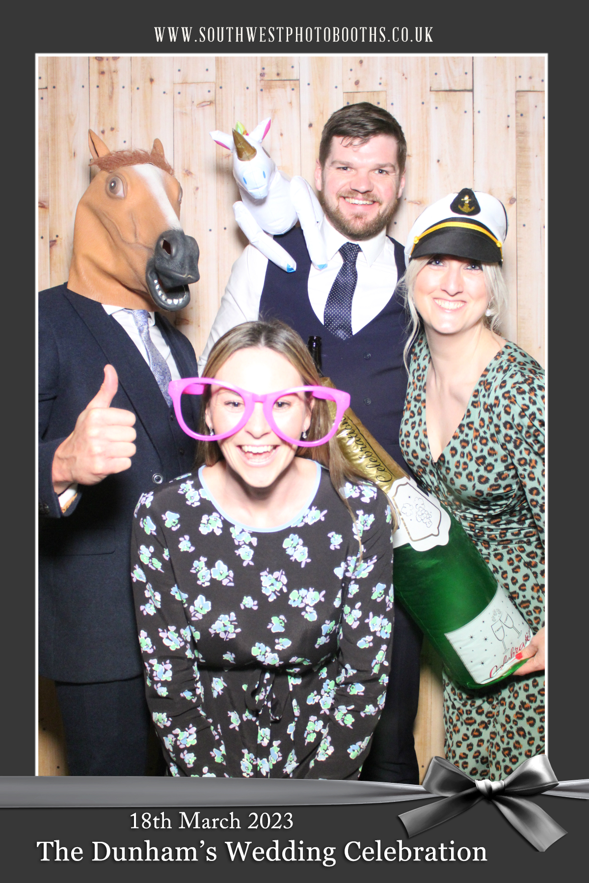 The Dunham’s Wedding Celebration | View more photos from the event at gallery.southwestphotobooths.co.uk/u/SWPB/The-Dunham’s-Wedding-Celebration