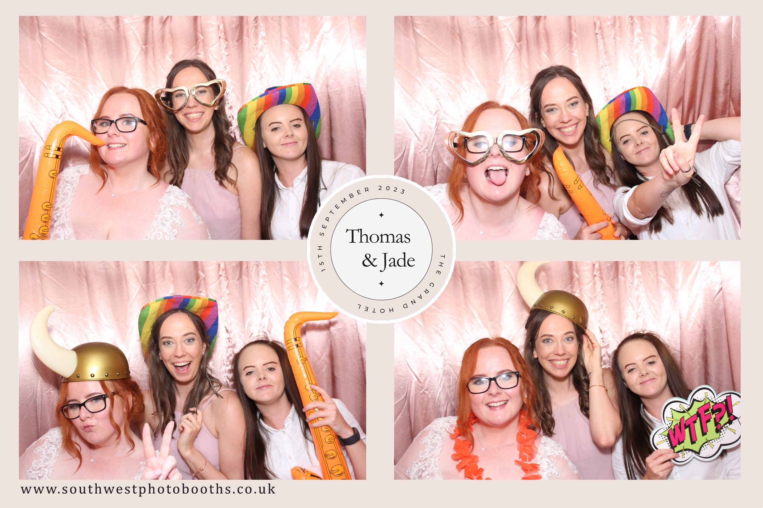 Thomas and Jade | View more photos from the event at gallery.southwestphotobooths.co.uk/u/SWPB/Thomas-and-Jade