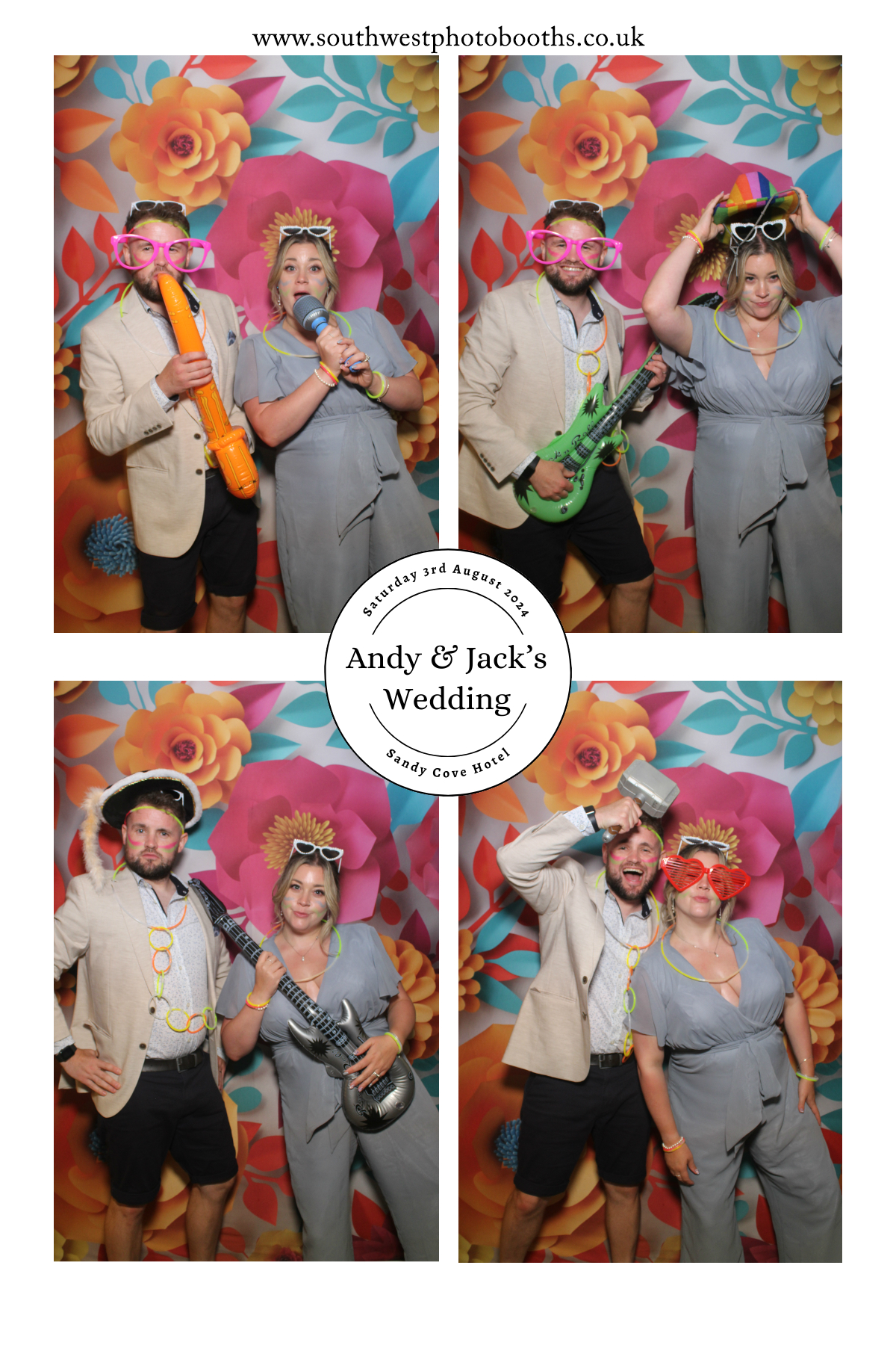 Andy & Jack's Wedding | View more photos from the event at gallery.southwestphotobooths.co.uk/u/SWPB/Andy-Jacks-Wedding