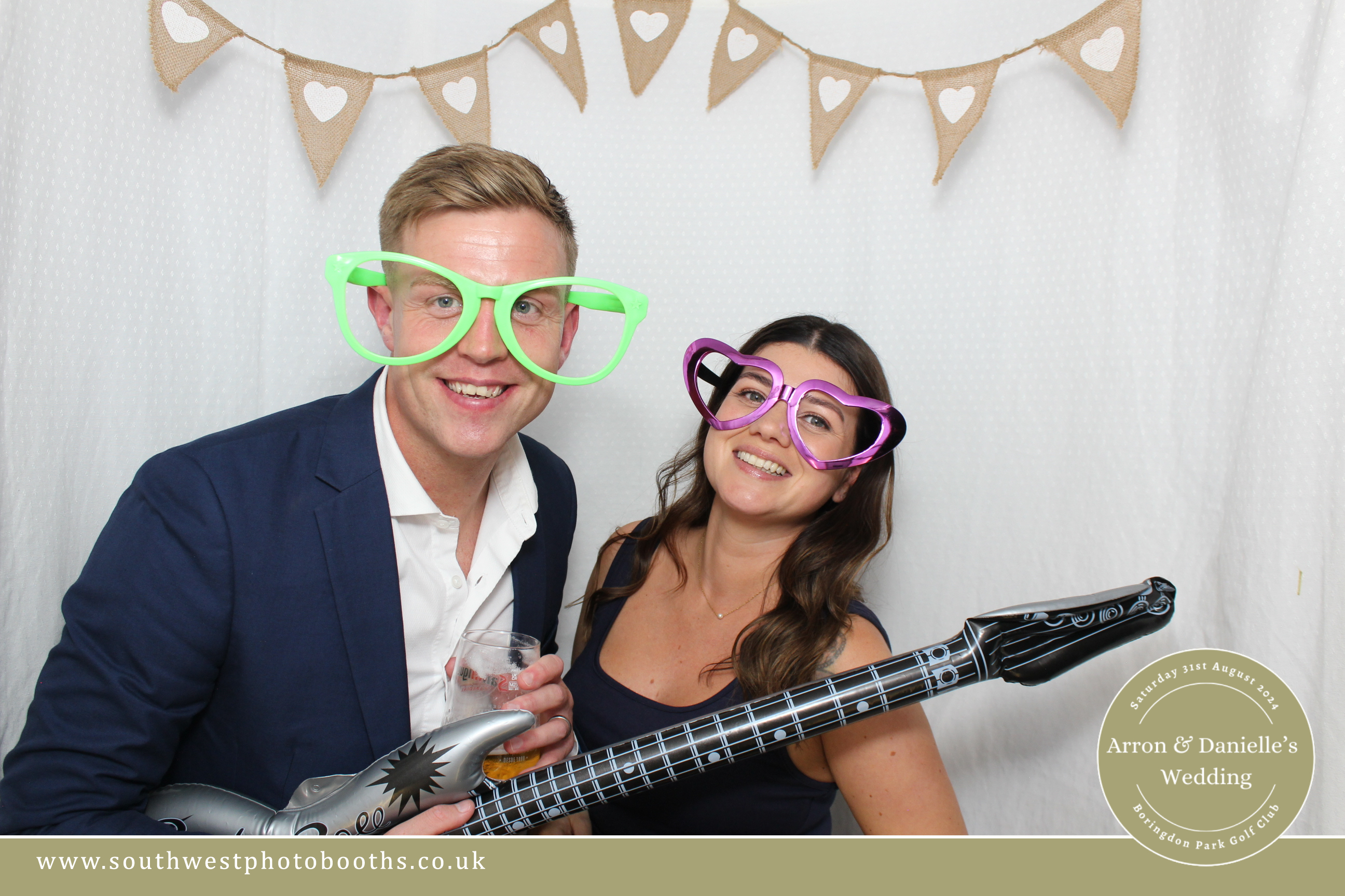 Arron and Danielle's Wedding | View more photos from the event at gallery.southwestphotobooths.co.uk/u/SWPB/Arron-and-Danielles-Wedding
