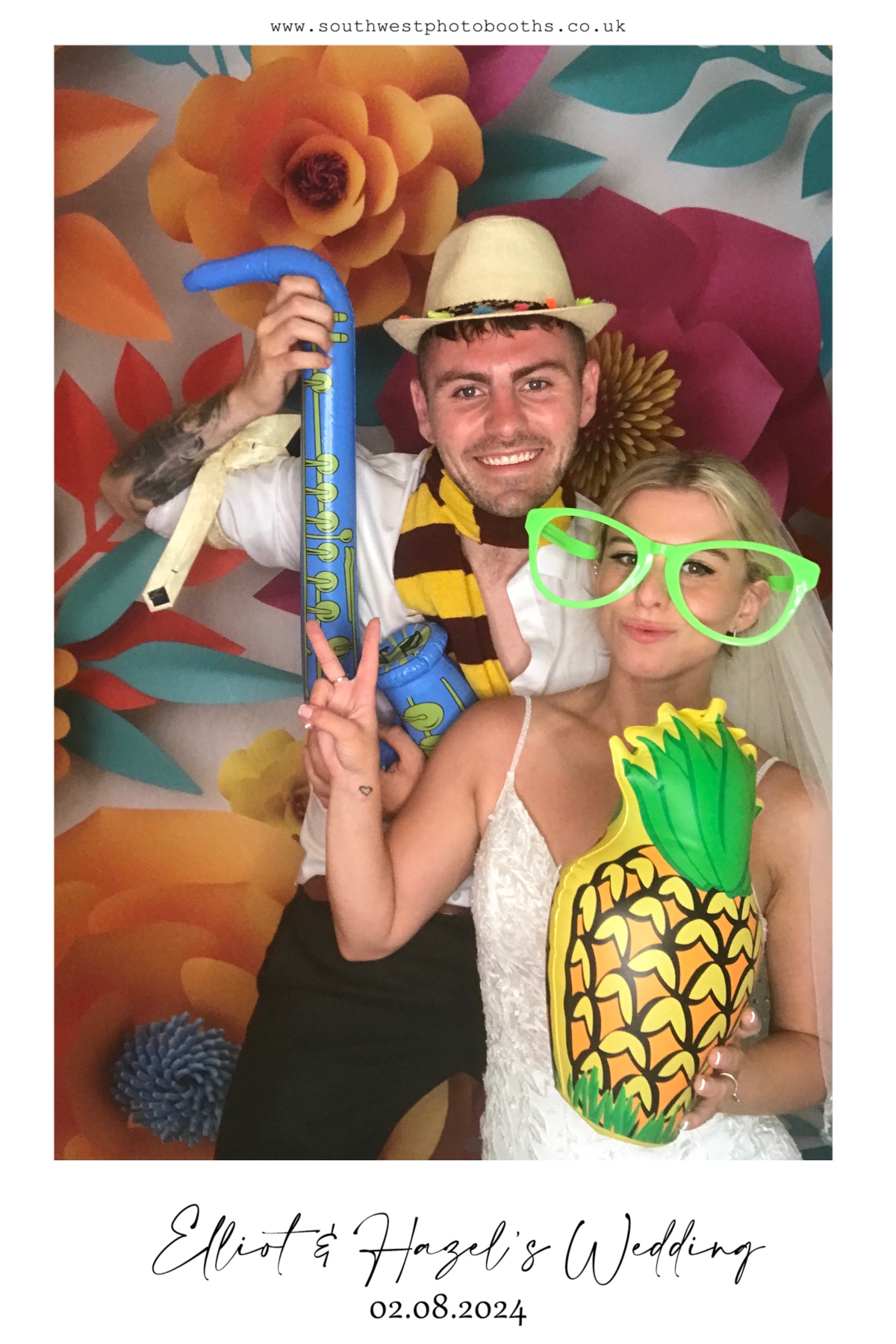 Elliot & Hazel's Wedding | View more photos from the event at gallery.southwestphotobooths.co.uk/u/SWPB/Elliot-Hazels-Wedding