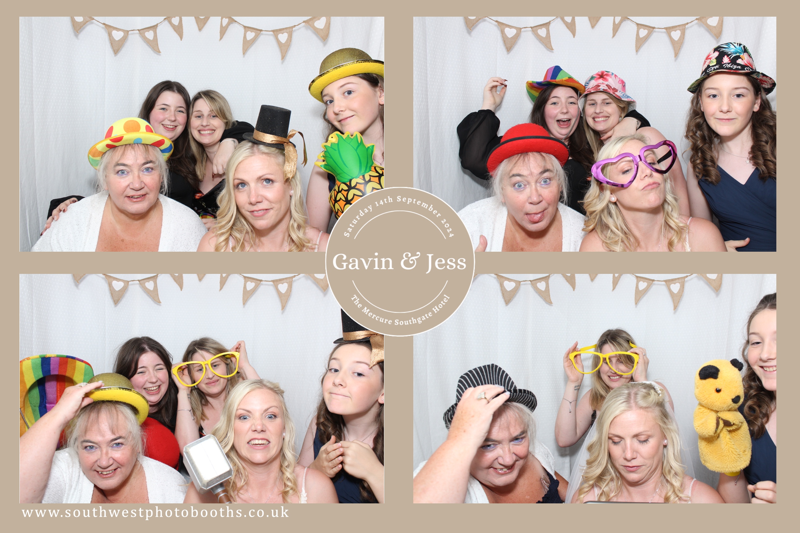 Gavin and Jess | View more photos from the event at gallery.southwestphotobooths.co.uk/u/SWPB/Gavin-and-Jess