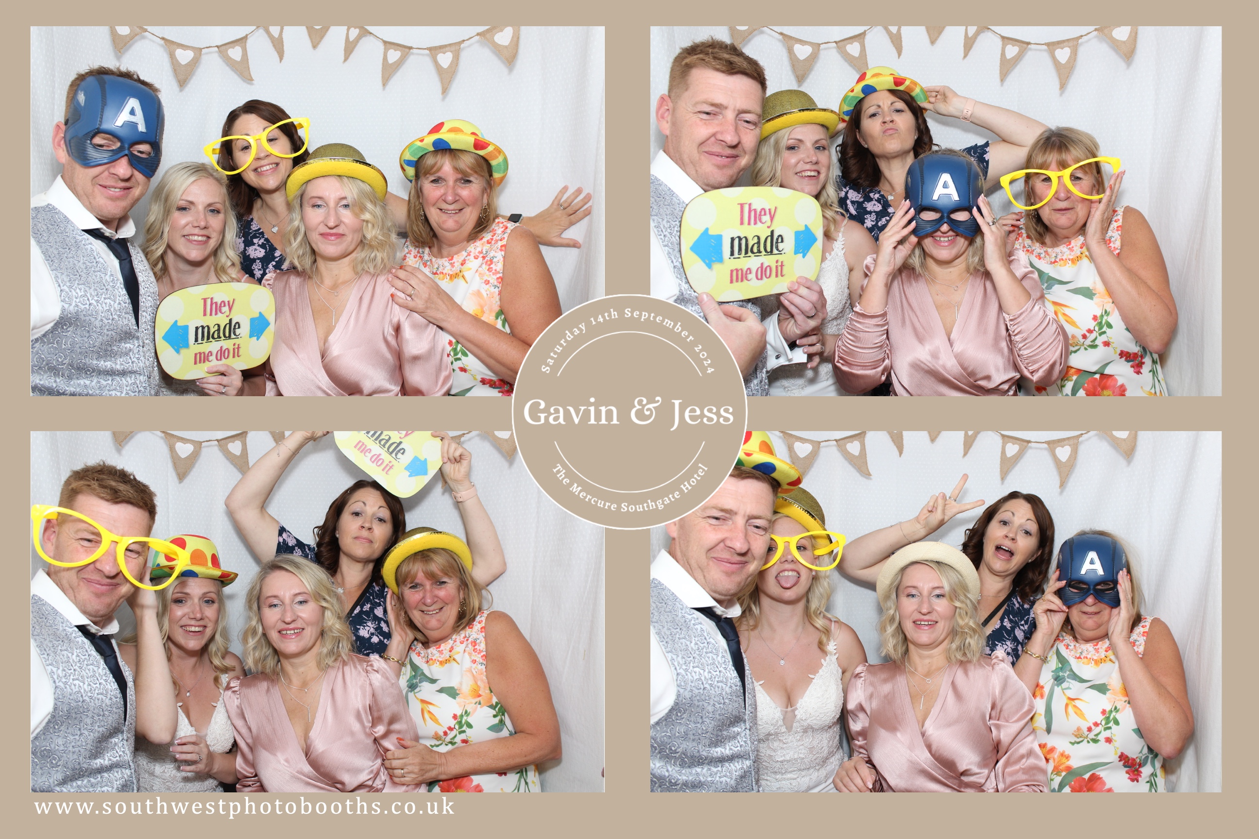 Gavin and Jess | View more photos from the event at gallery.southwestphotobooths.co.uk/u/SWPB/Gavin-and-Jess