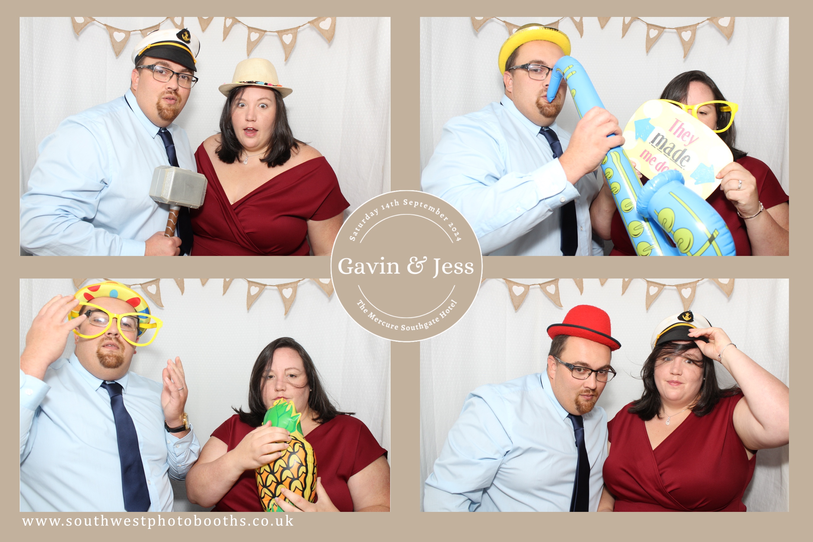 Gavin and Jess | View more photos from the event at gallery.southwestphotobooths.co.uk/u/SWPB/Gavin-and-Jess