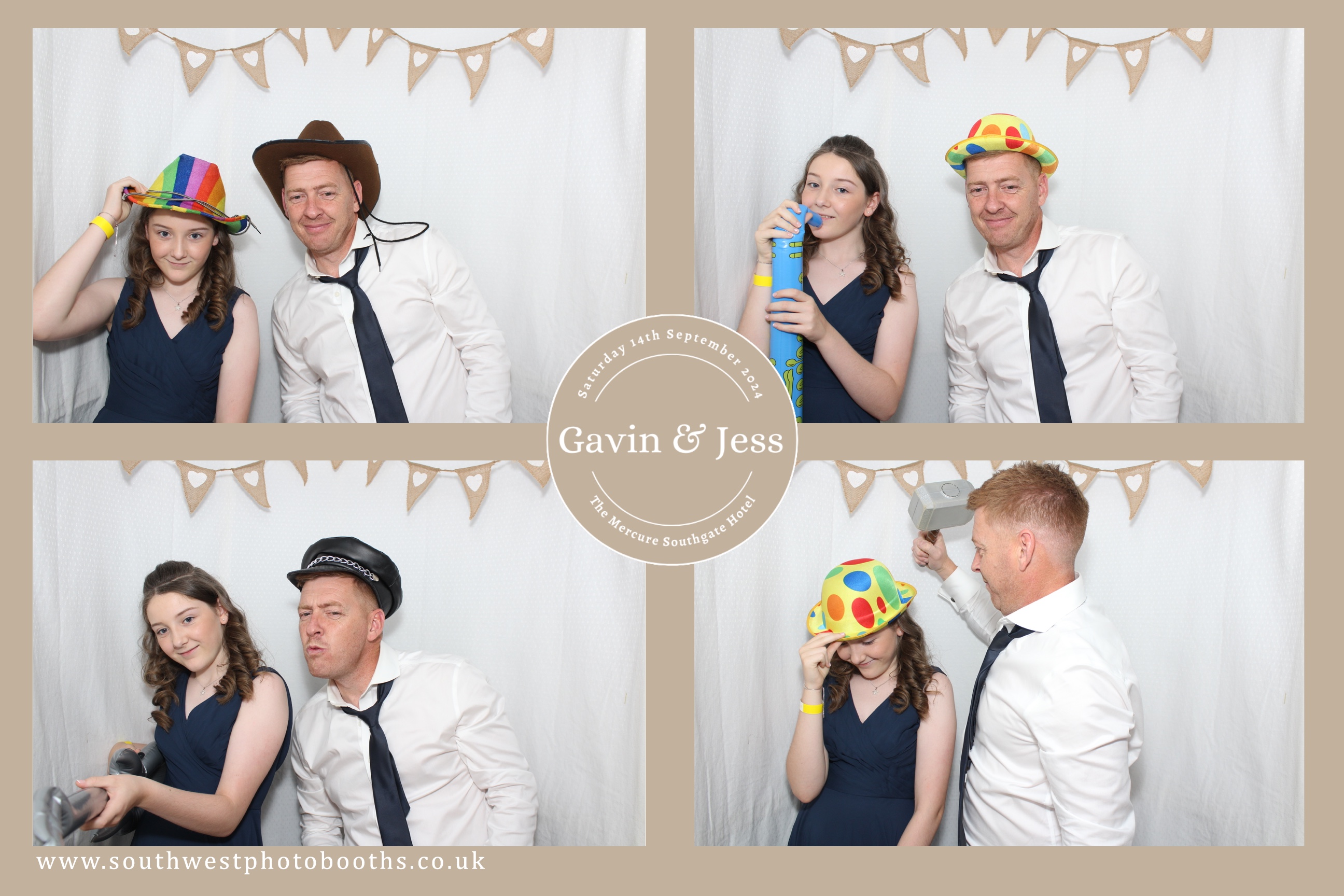 Gavin and Jess | View more photos from the event at gallery.southwestphotobooths.co.uk/u/SWPB/Gavin-and-Jess