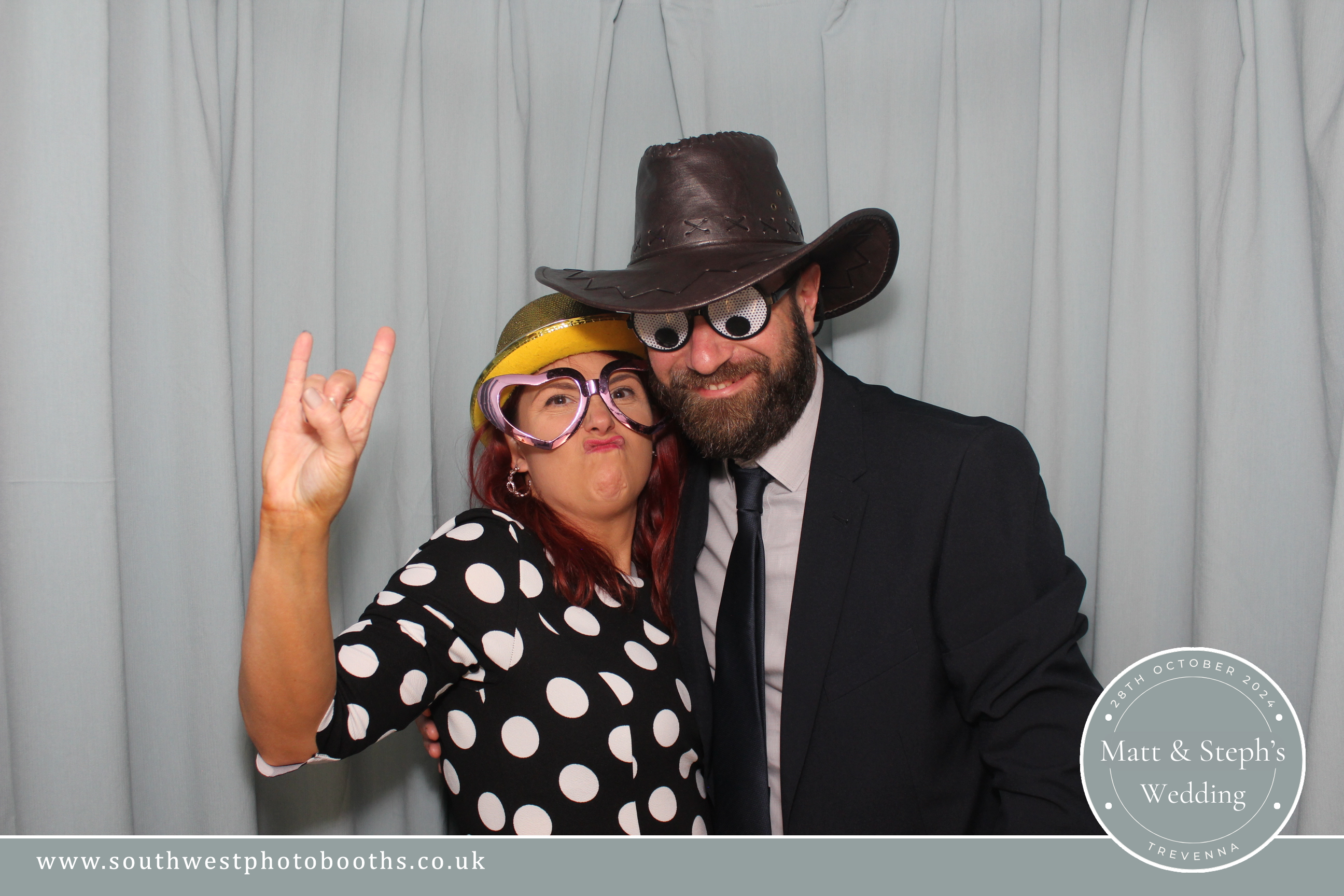 Matt and Steph | View more photos from the event at gallery.southwestphotobooths.co.uk/u/SWPB/Matt-and-Steph