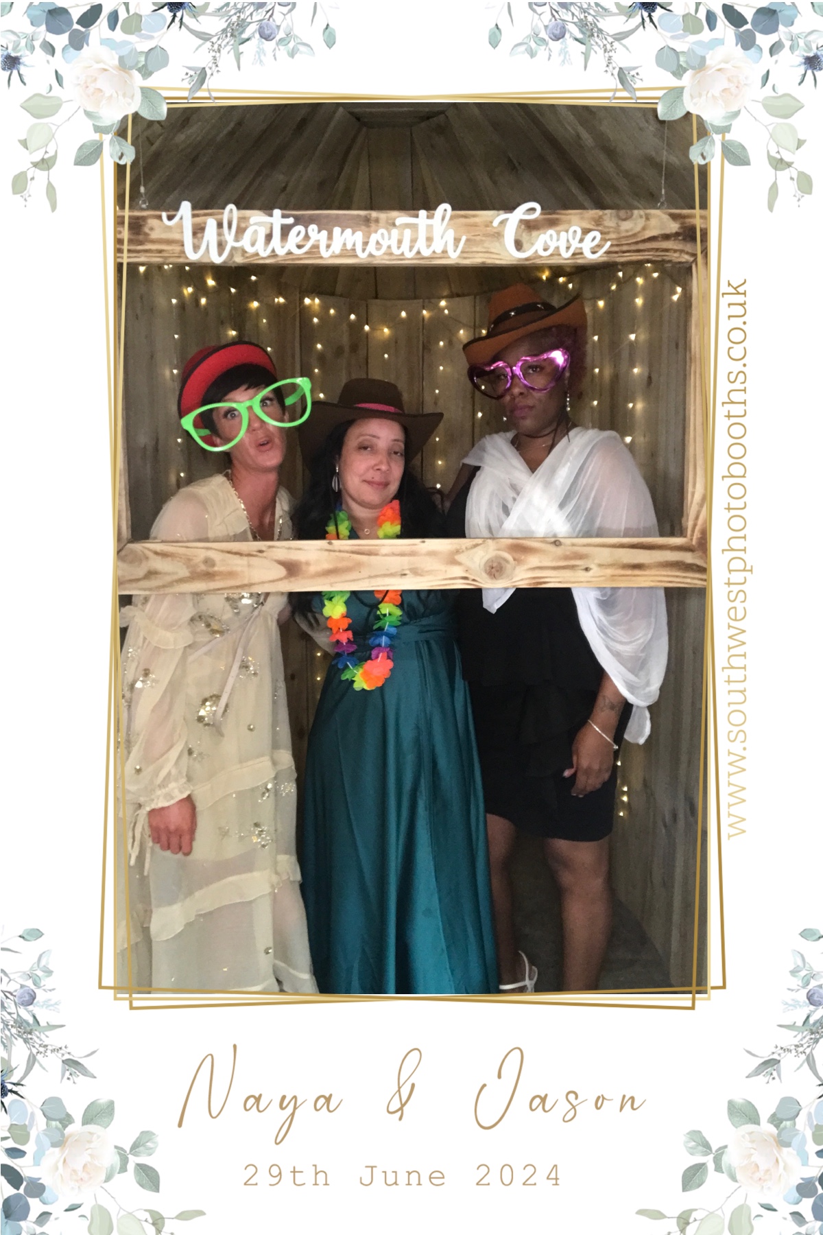 Naya and Jason | View more photos from the event at gallery.southwestphotobooths.co.uk/u/SWPB/Naya-and-Jason