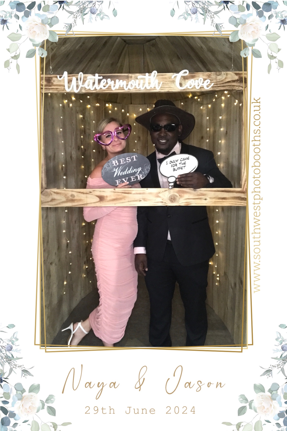 Naya and Jason | View more photos from the event at gallery.southwestphotobooths.co.uk/u/SWPB/Naya-and-Jason