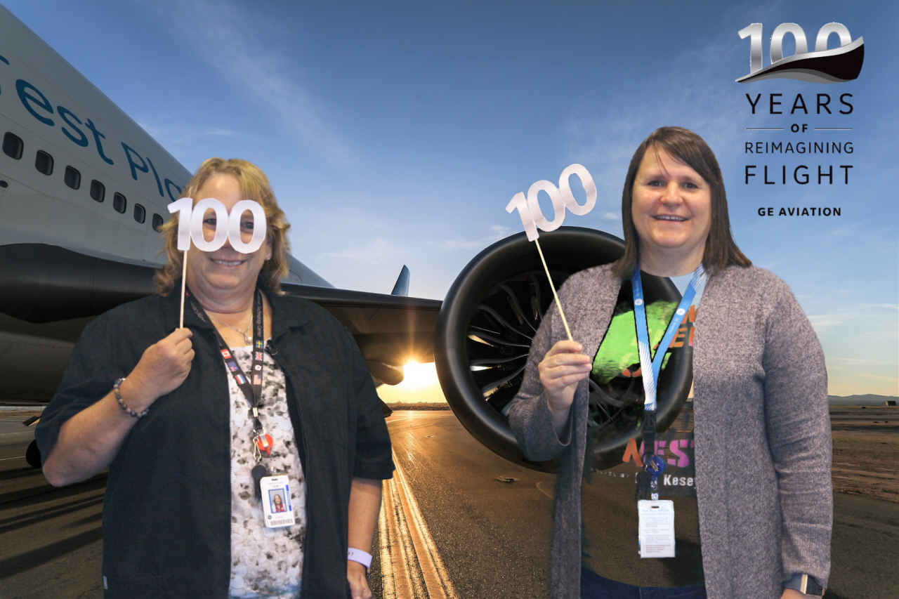 GE 100 Years in Aviation  | View more photos from the event at gallery.saycheesephotobooth.com/u/SayCheesePhotoBooth/GE-100-Years-in-Aviation