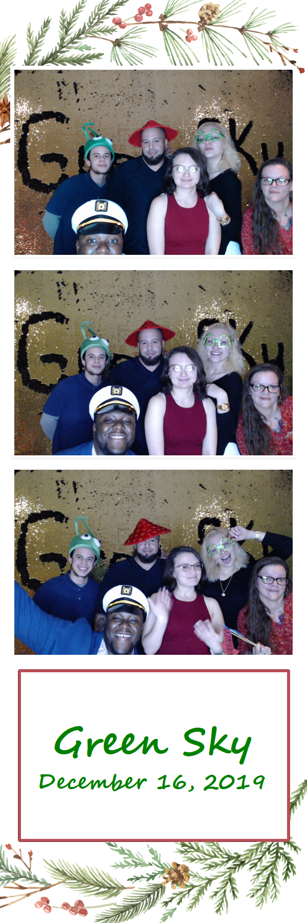 Green Sky Holiday Party  | View more photos from the event at gallery.saycheesephotobooth.com/u/SayCheesePhotoBooth/Green-Sky-Holiday-Party