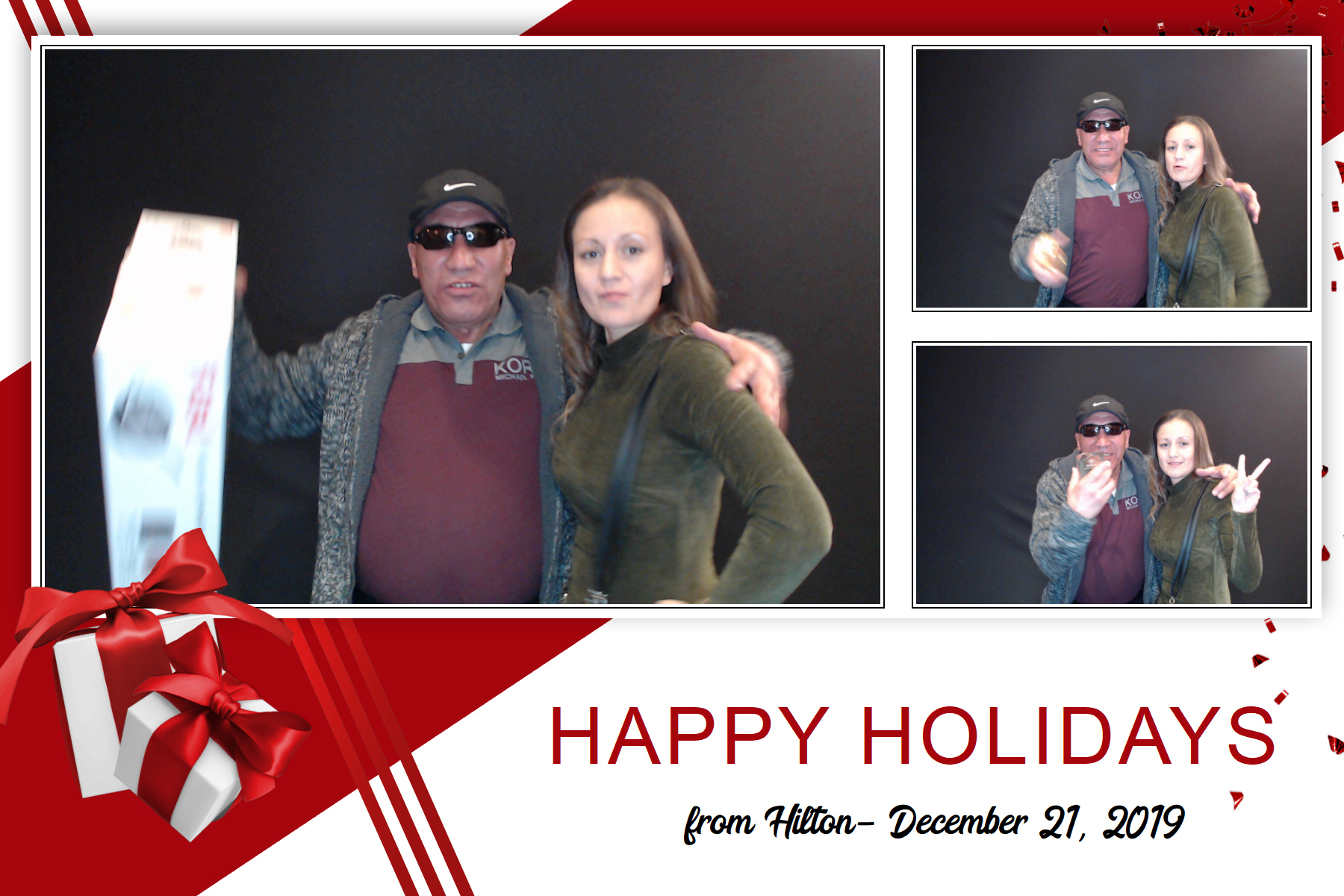 Hilton Holiday Party 2019 | View more photos from the event at gallery.saycheesephotobooth.com/u/SayCheesePhotoBooth/Hilton-Holiday-Party-2019