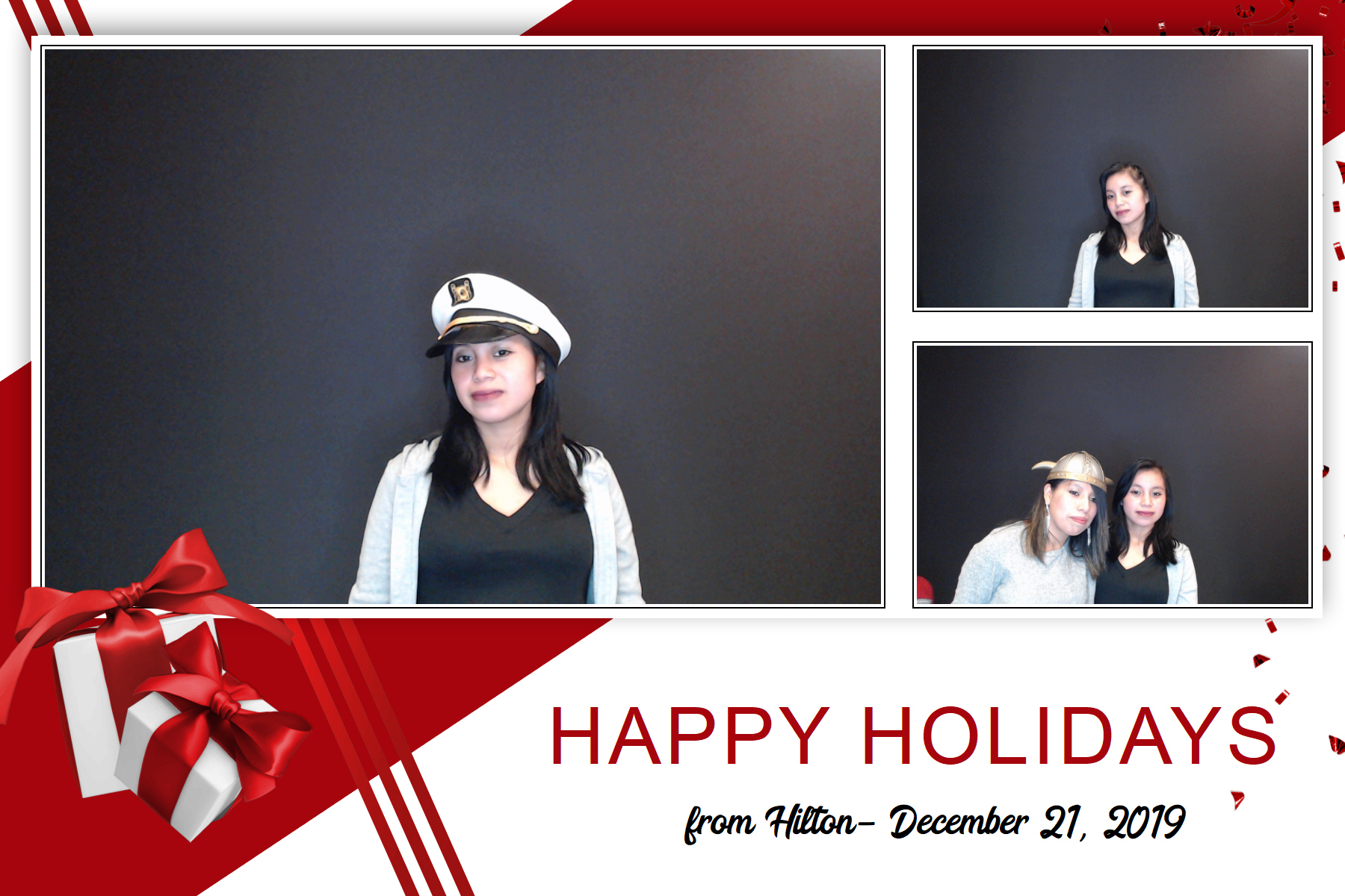 Hilton Holiday Party 2019 | View more photos from the event at gallery.saycheesephotobooth.com/u/SayCheesePhotoBooth/Hilton-Holiday-Party-2019