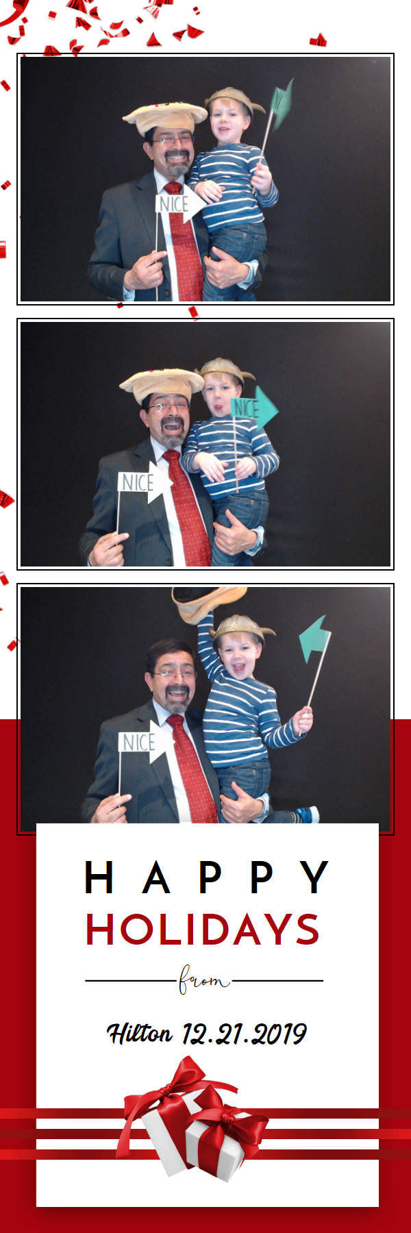 Hilton Holiday Party 2019 | View more photos from the event at gallery.saycheesephotobooth.com/u/SayCheesePhotoBooth/Hilton-Holiday-Party-2019