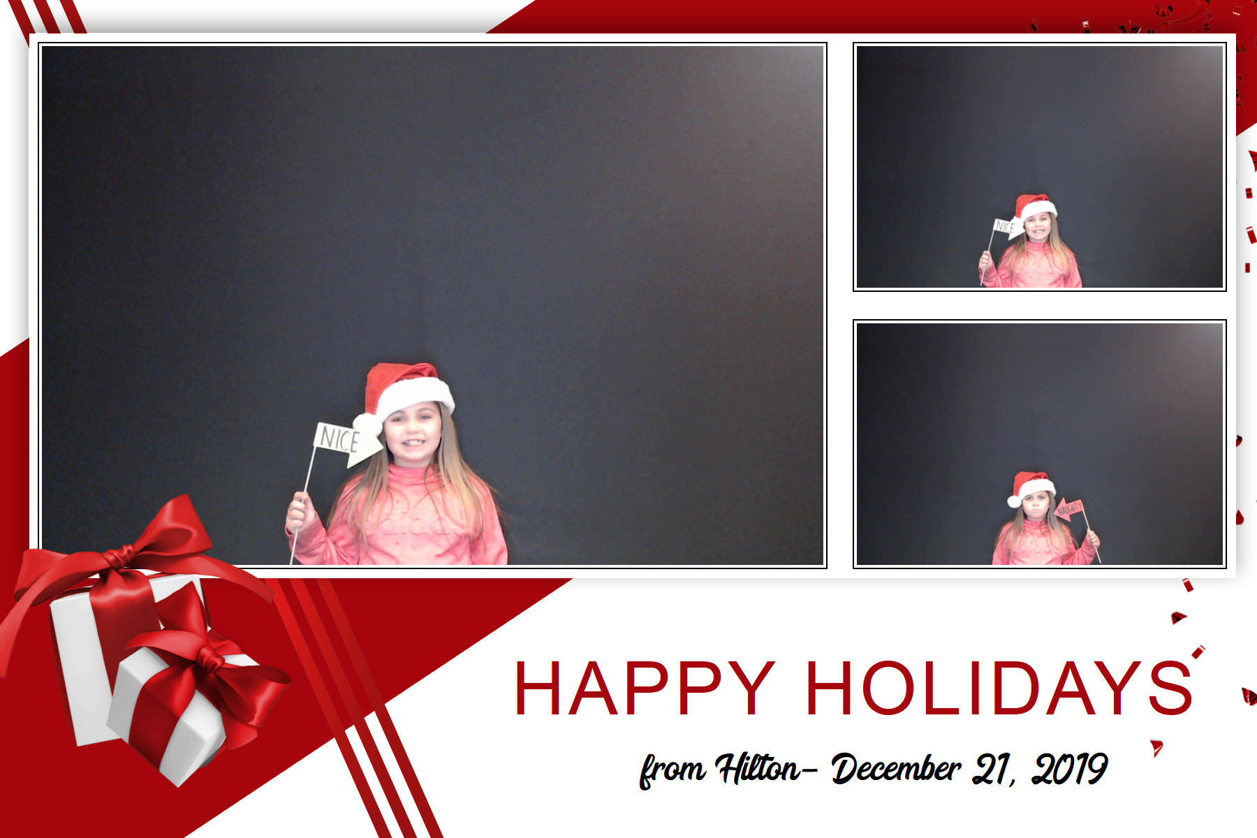 Hilton Holiday Party 2019 | View more photos from the event at gallery.saycheesephotobooth.com/u/SayCheesePhotoBooth/Hilton-Holiday-Party-2019