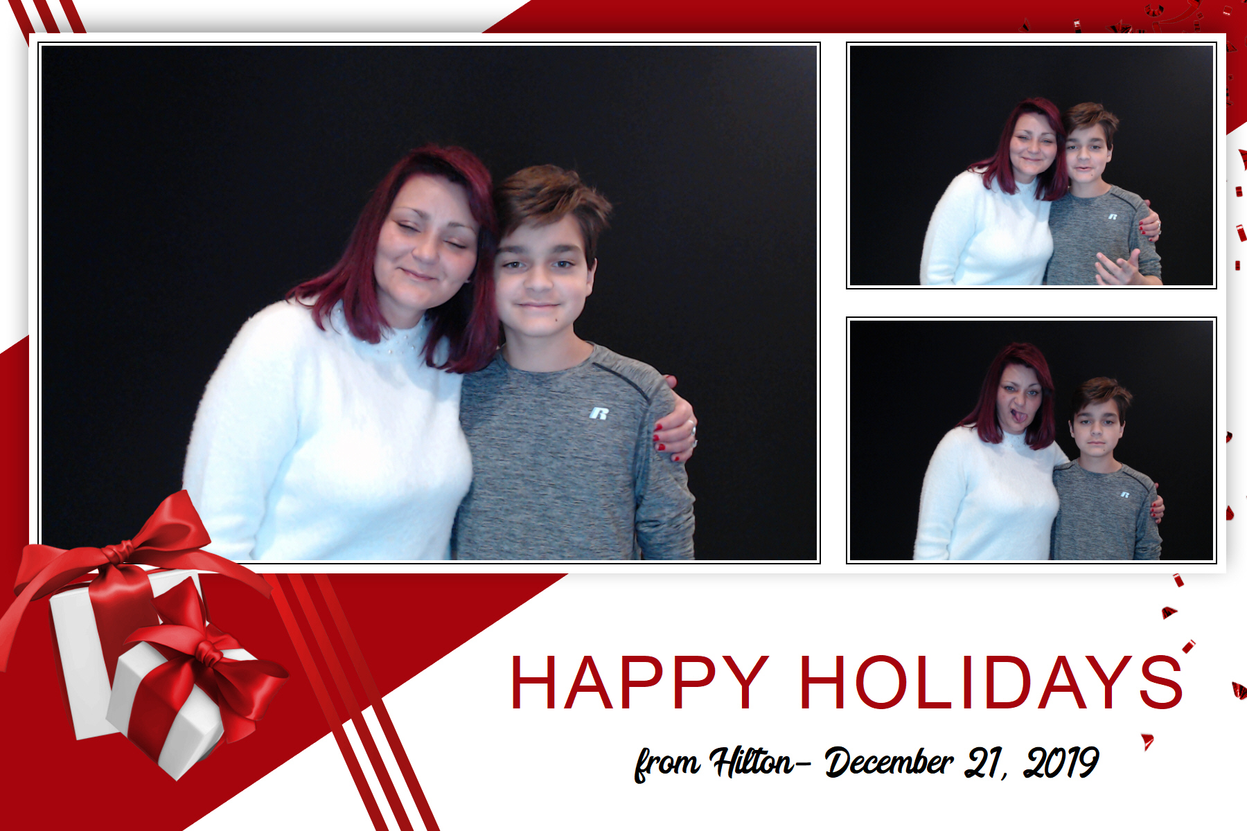 Hilton Holiday Party 2019 | View more photos from the event at gallery.saycheesephotobooth.com/u/SayCheesePhotoBooth/Hilton-Holiday-Party-2019