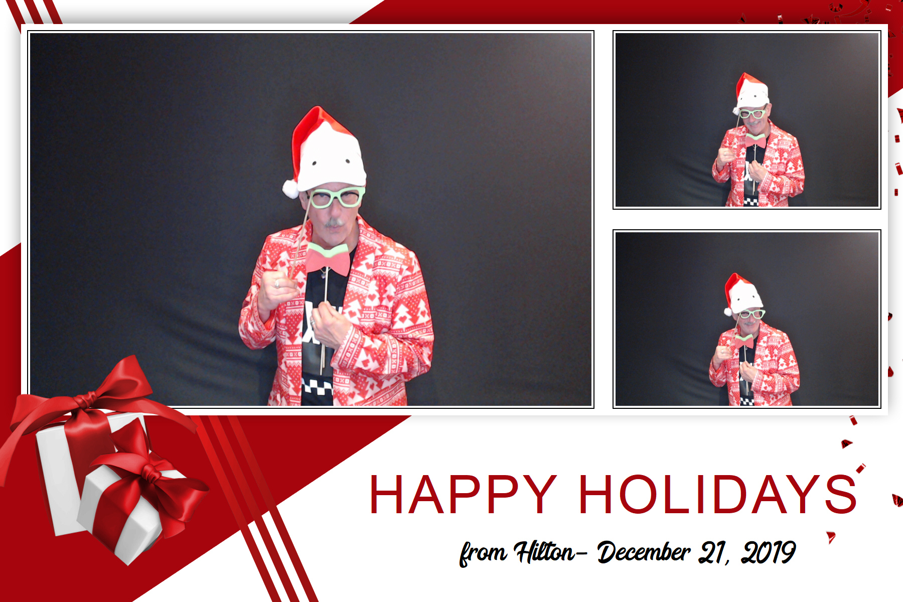Hilton Holiday Party 2019 | View more photos from the event at gallery.saycheesephotobooth.com/u/SayCheesePhotoBooth/Hilton-Holiday-Party-2019
