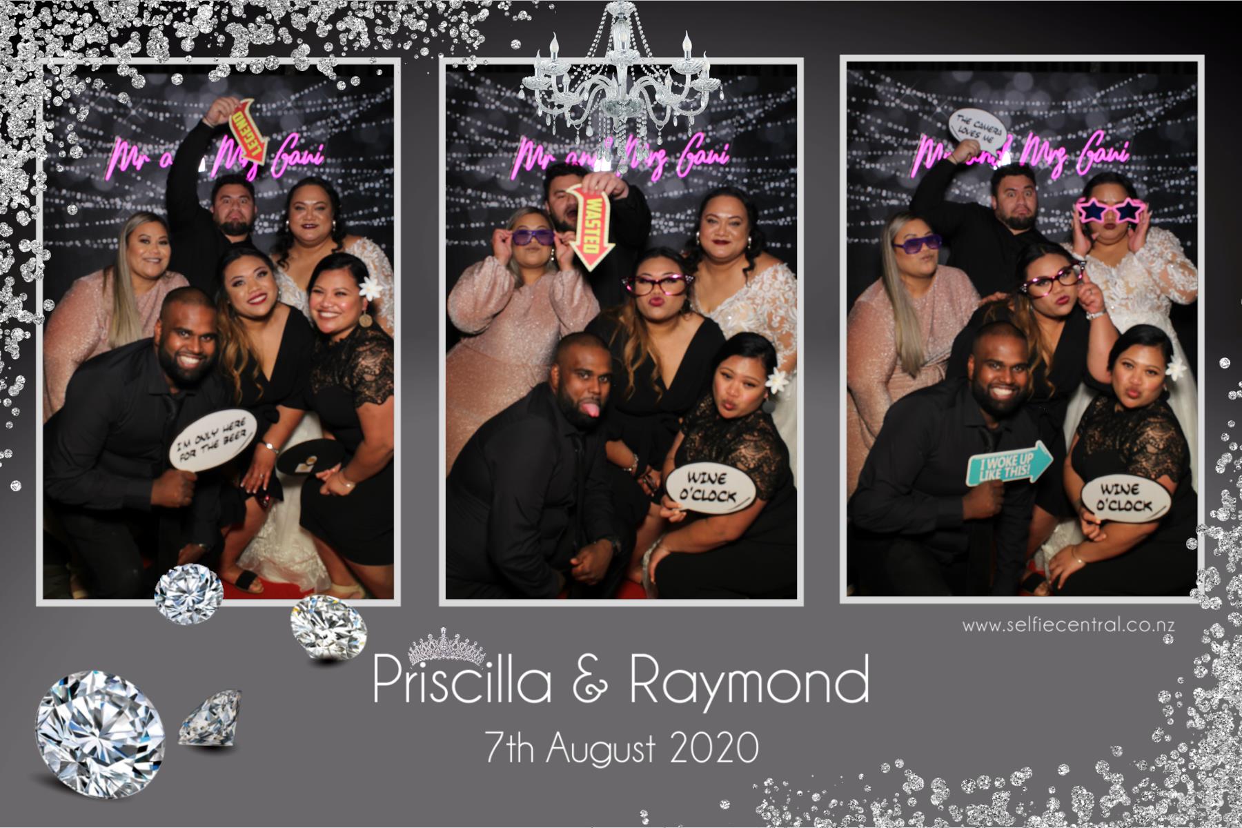Priscilla & Raymond | View more photos from the event at gallery.photobooth.co.nz/u/SelfieCentral/Priscilla-Raymond