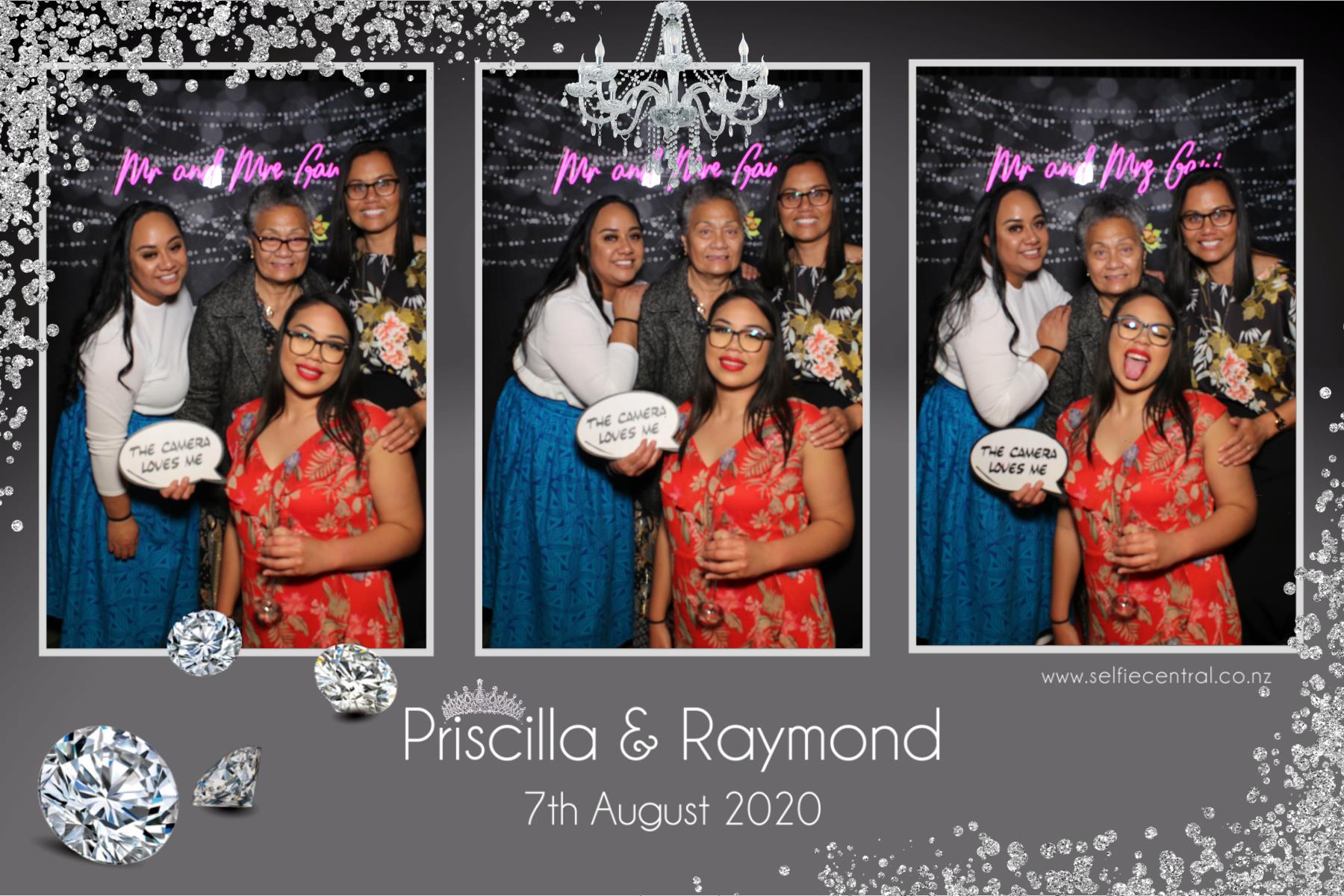 Priscilla & Raymond | View more photos from the event at gallery.photobooth.co.nz/u/SelfieCentral/Priscilla-Raymond