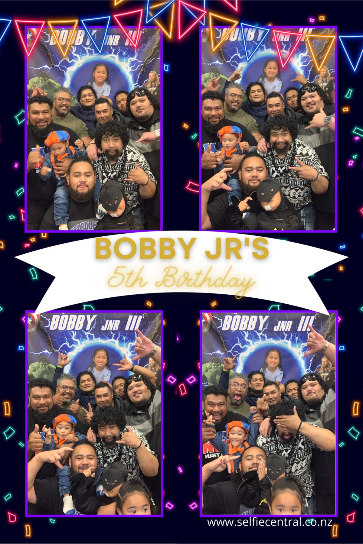 Bobby Jr's 5th Birthday | View more photos from the event at gallery.photobooth.co.nz/u/SelfieCentral/Bobby-Jrs-5th-Birthday