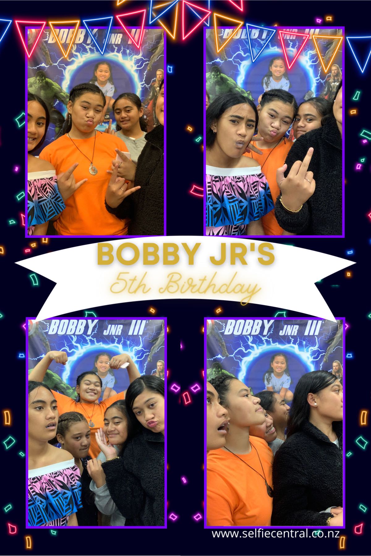 Bobby Jr's 5th Birthday | View more photos from the event at gallery.photobooth.co.nz/u/SelfieCentral/Bobby-Jrs-5th-Birthday