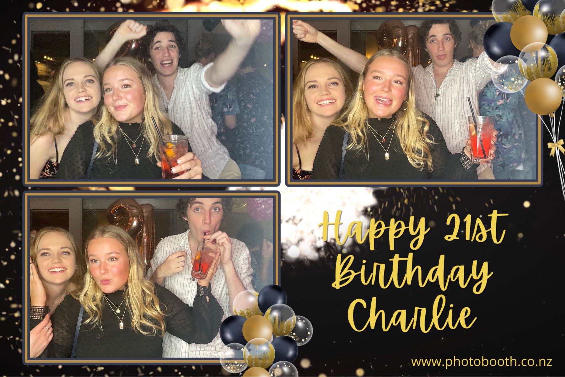Charlie's 21st | View more photos from the event at gallery.photobooth.co.nz/u/SelfieCentral/Charlies-21st